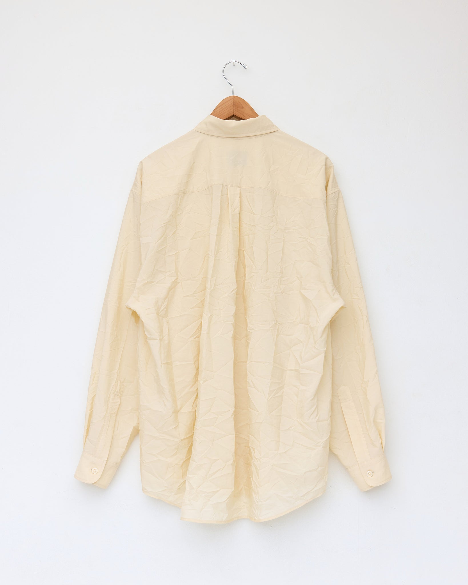 Office Shirt, Crinkled Cream