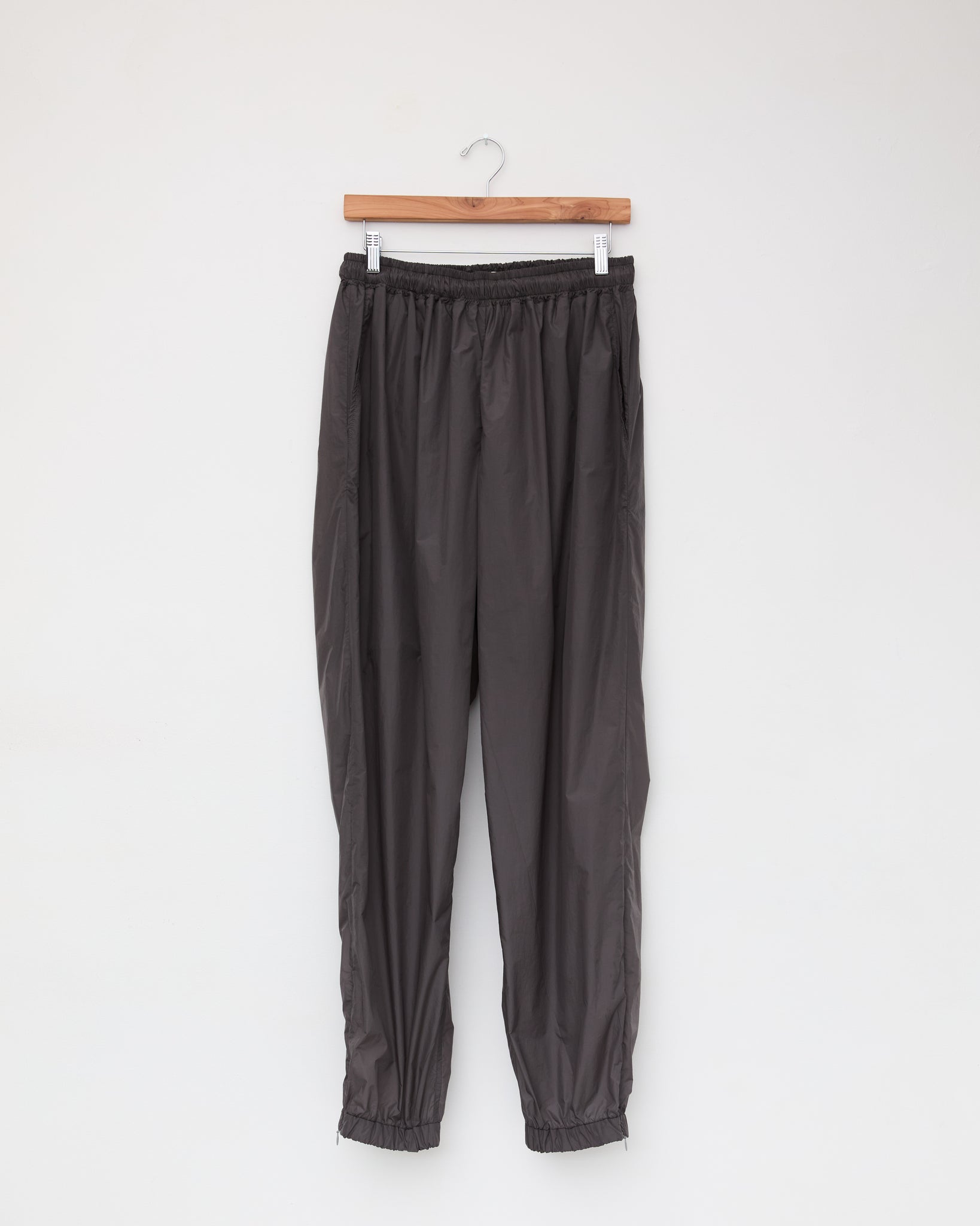 Nylon Track Pants, Gray