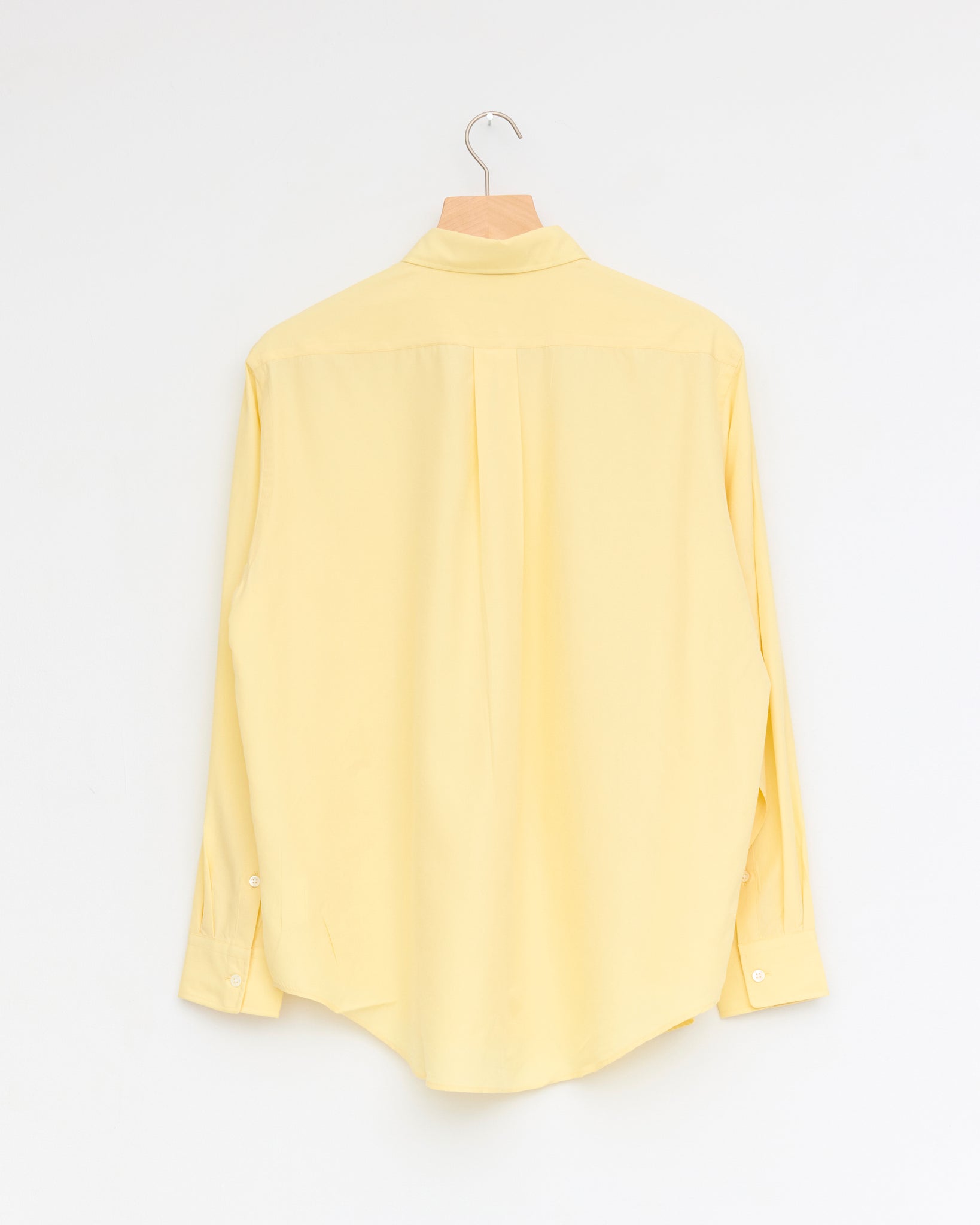 Silk Yellow Dress Shirt, Yellow