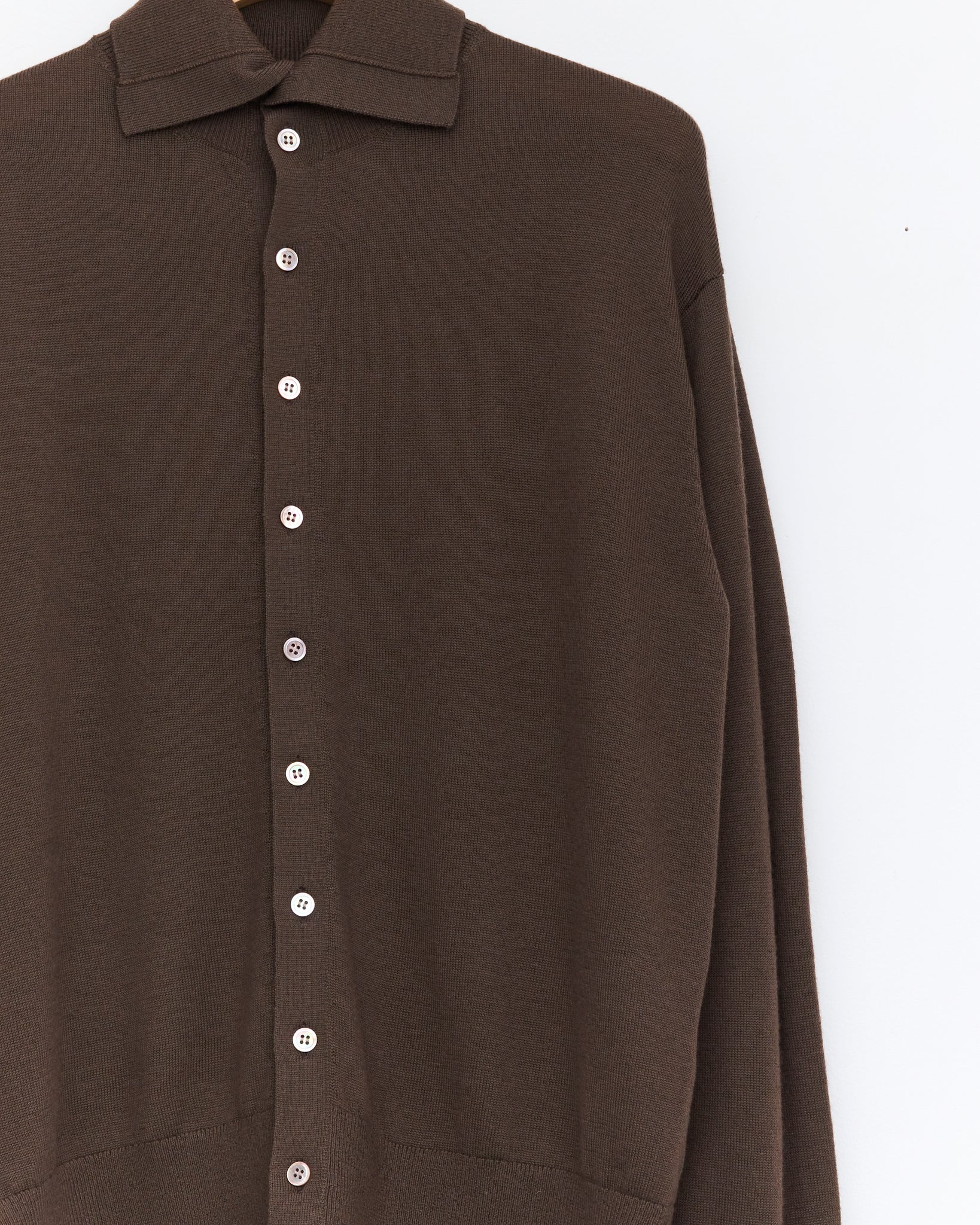 Wool Cardigan, Brown
