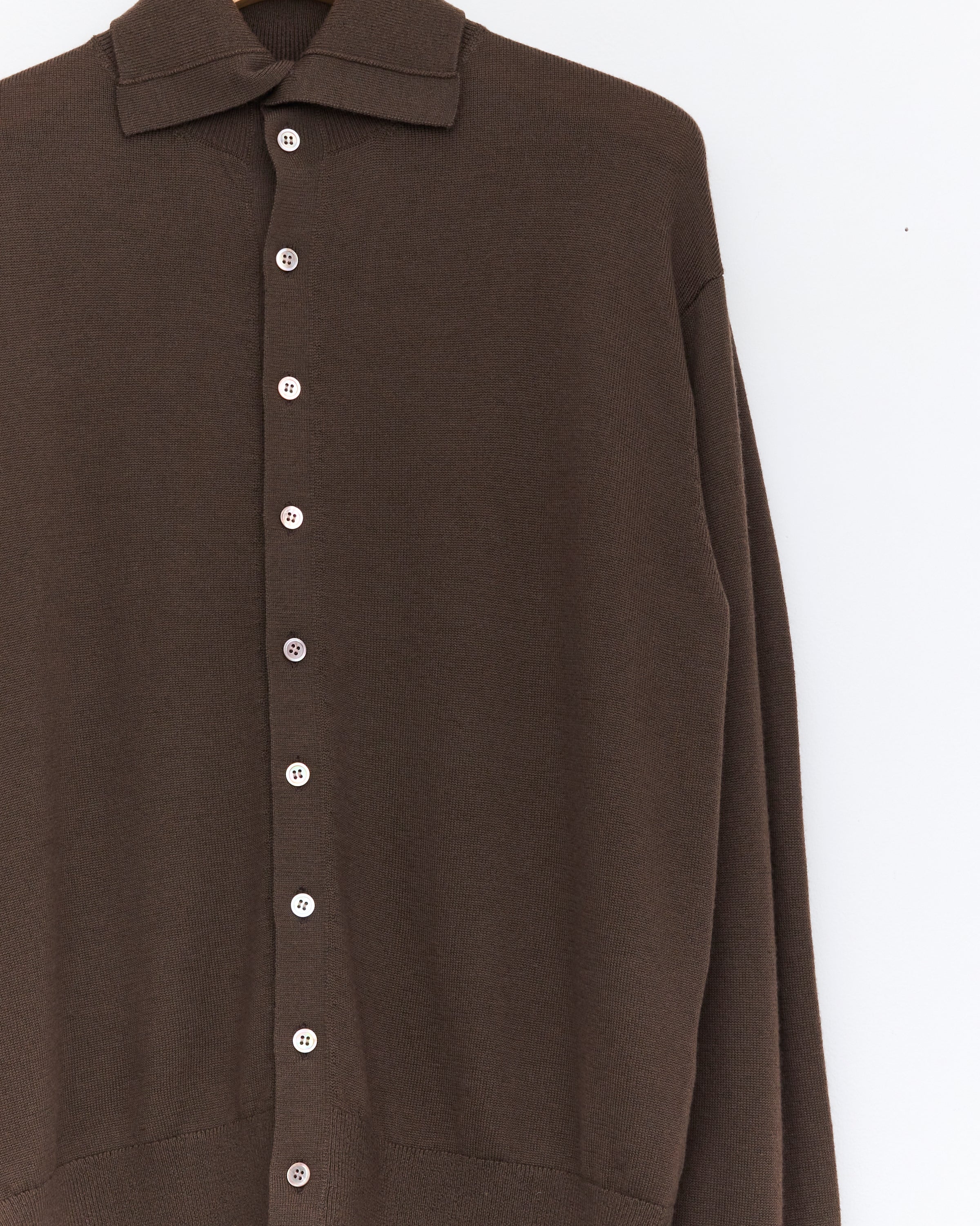 Wool Cardigan, Brown – Colbo