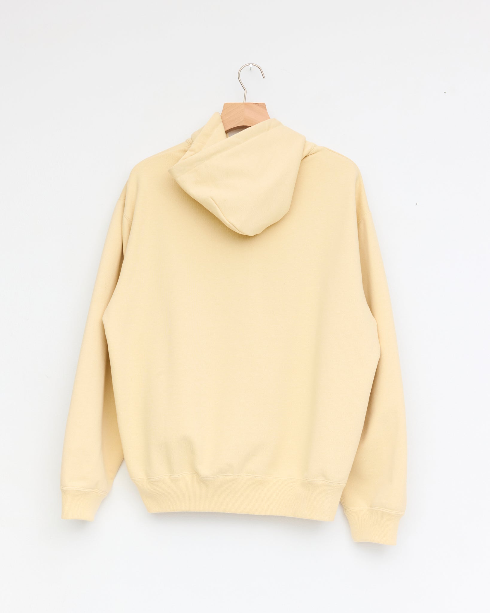 Zip Logo Hoodie, Cream