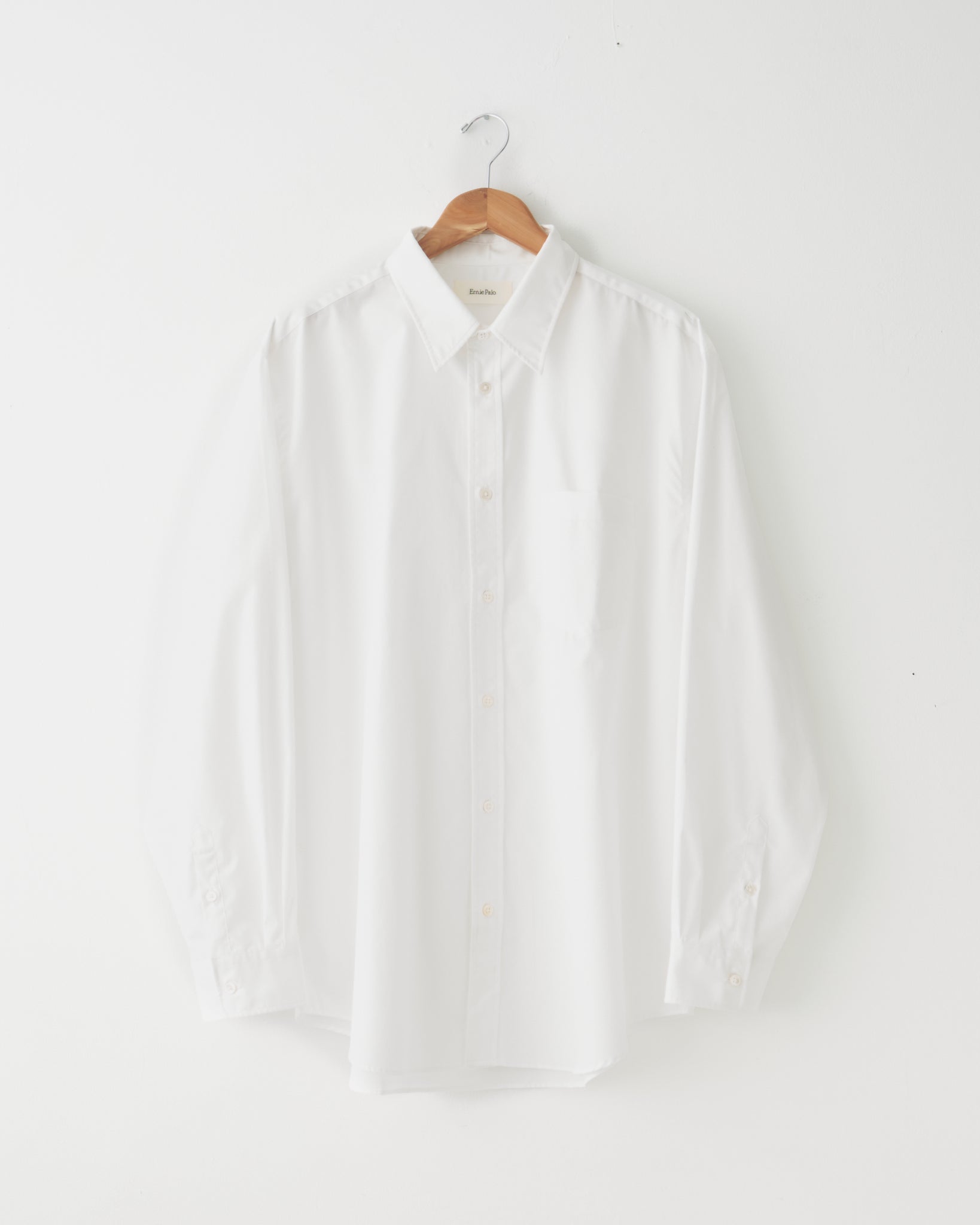 Cotton Buttoned Shirt, White