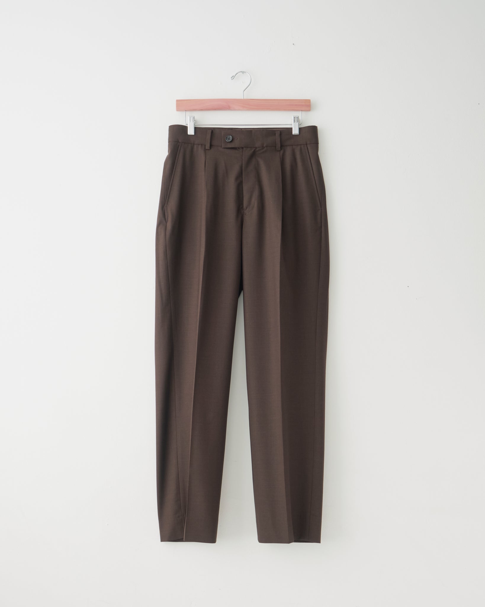 Wool Suiting Pants, Brown
