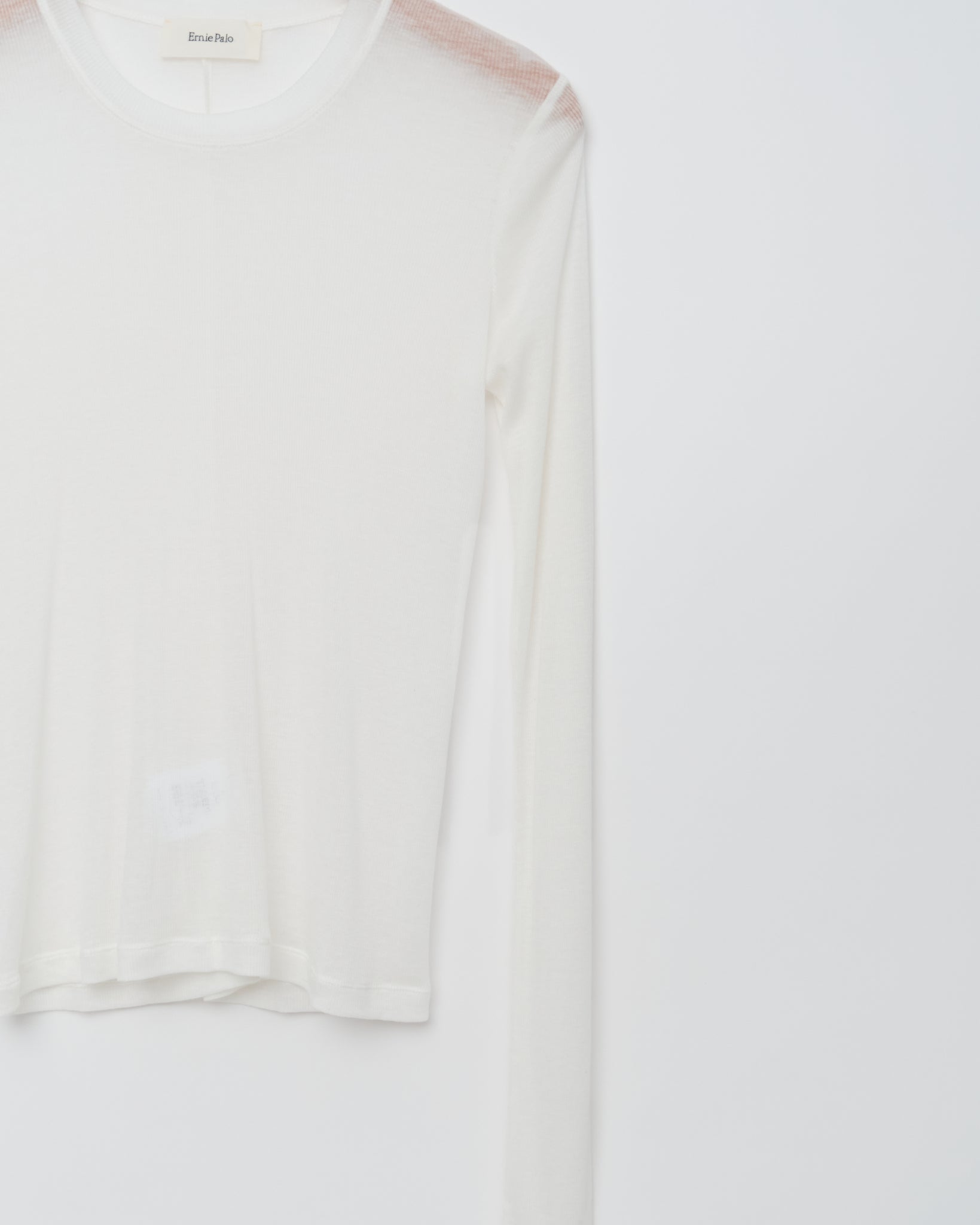 Tencel / Cashmere LS Knit, White