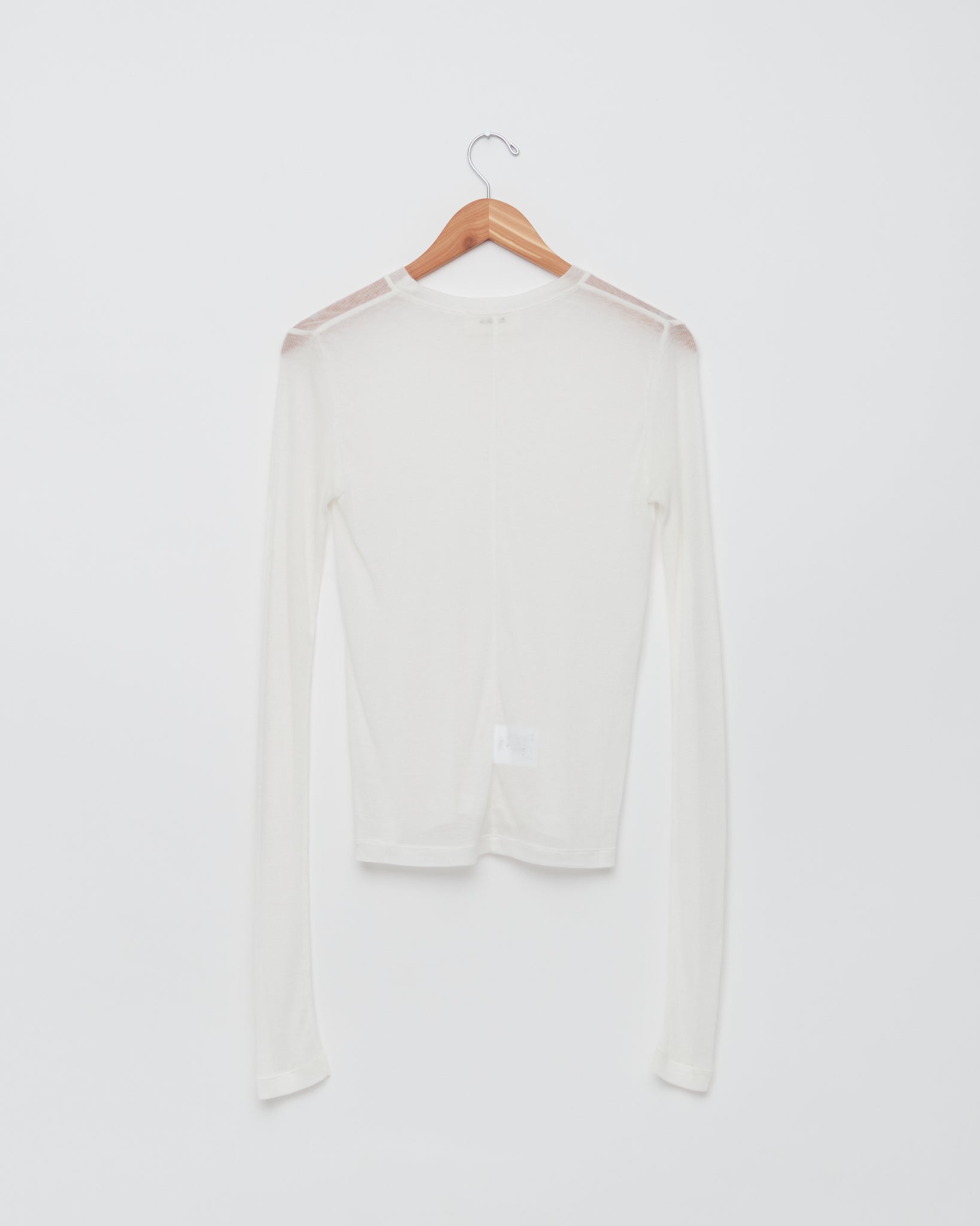 Tencel / Cashmere LS Knit, White