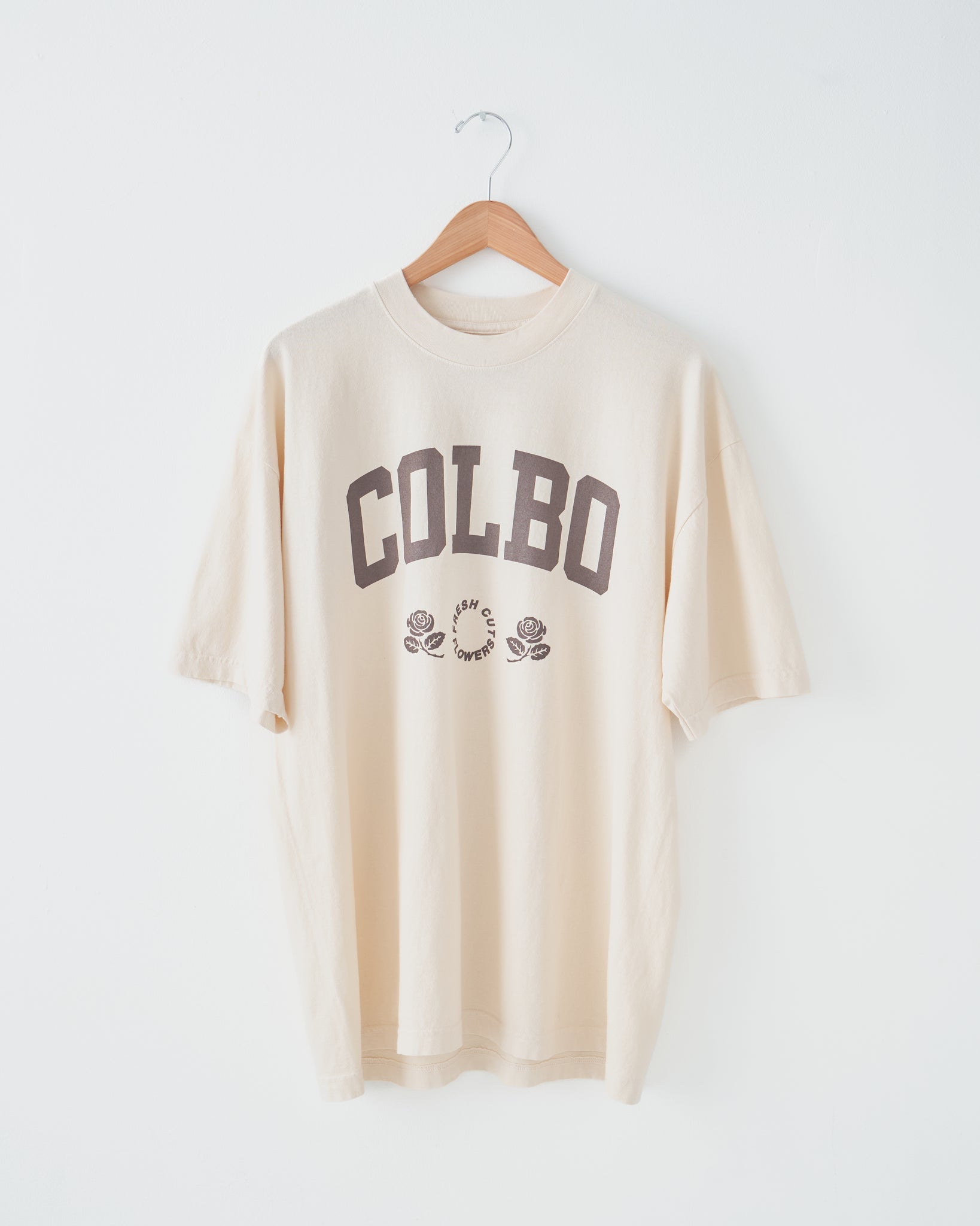 Colbo x Fresh Cut Flowers Tee, Creme