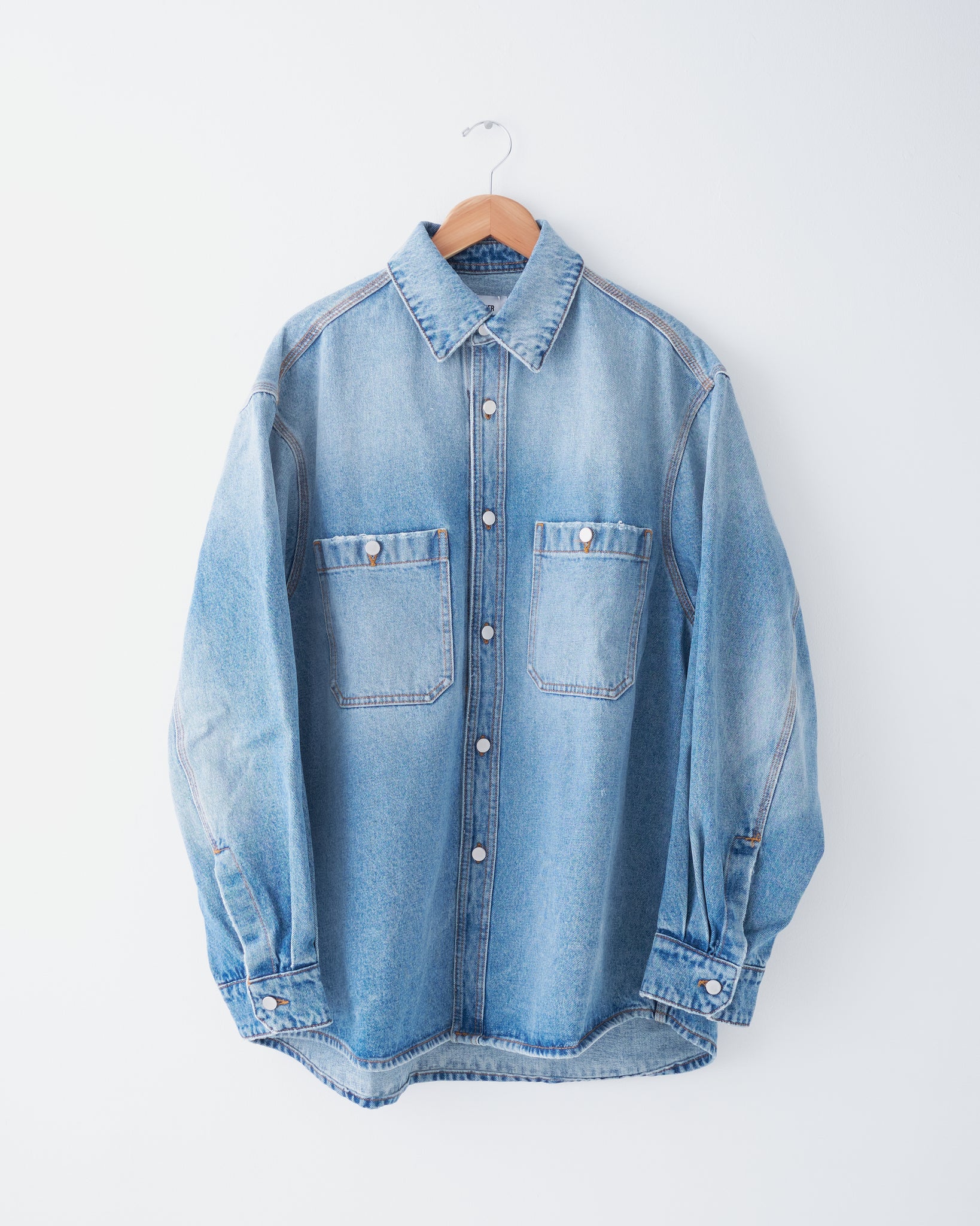 Denim Overshirt, Light/Pastel Blue