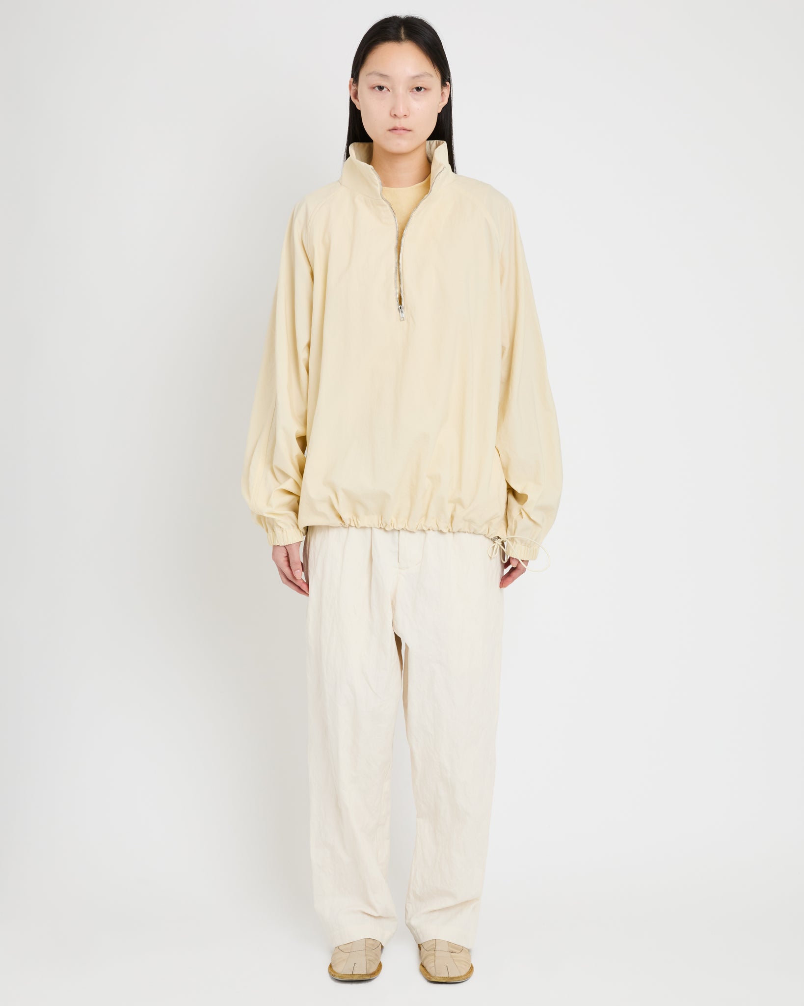 Half Zip Raglan Parka, Chamomile