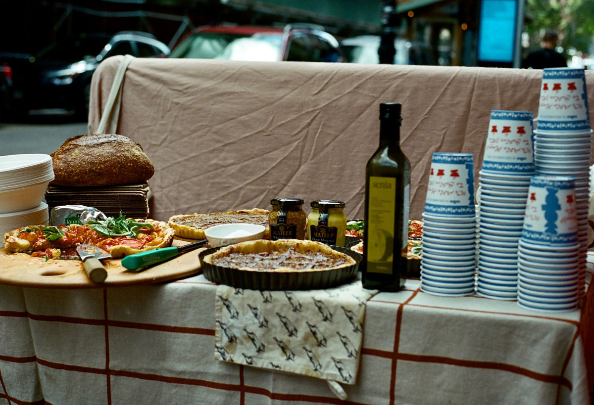 Food set out on the table for a Colbo event