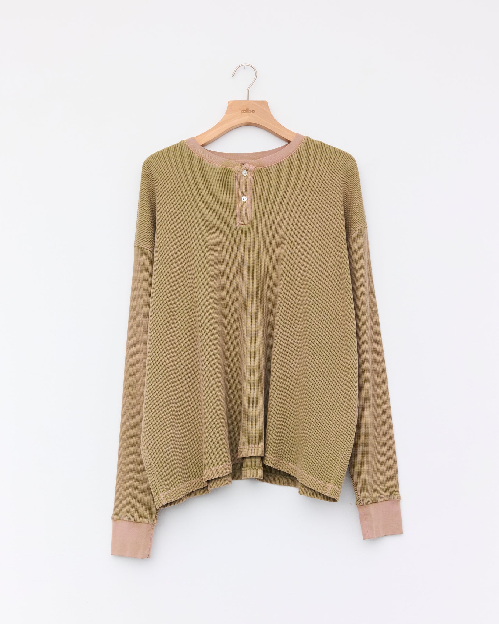 Garment Dye Waffle, Beige