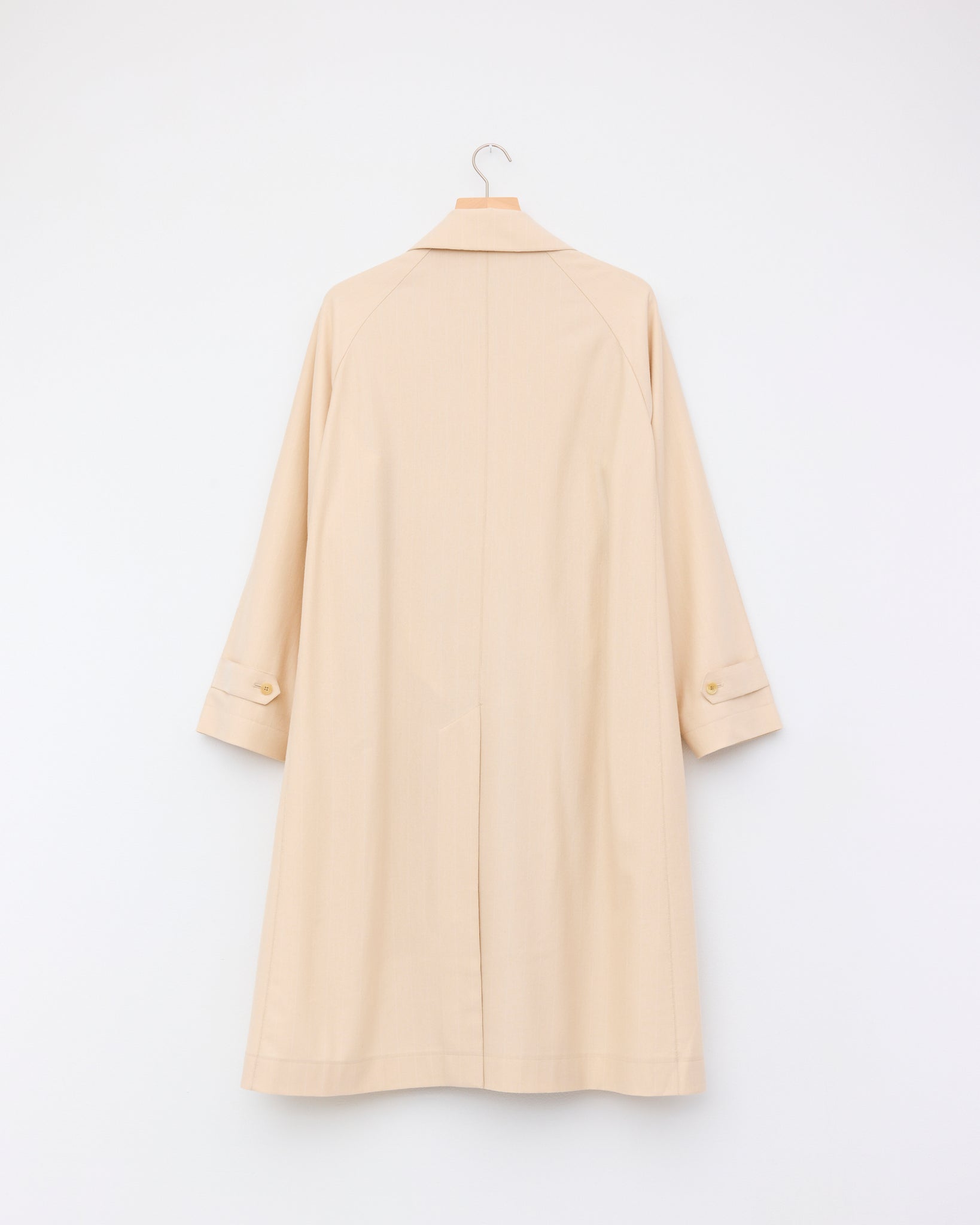 Wool Stripe Incl Coat, White