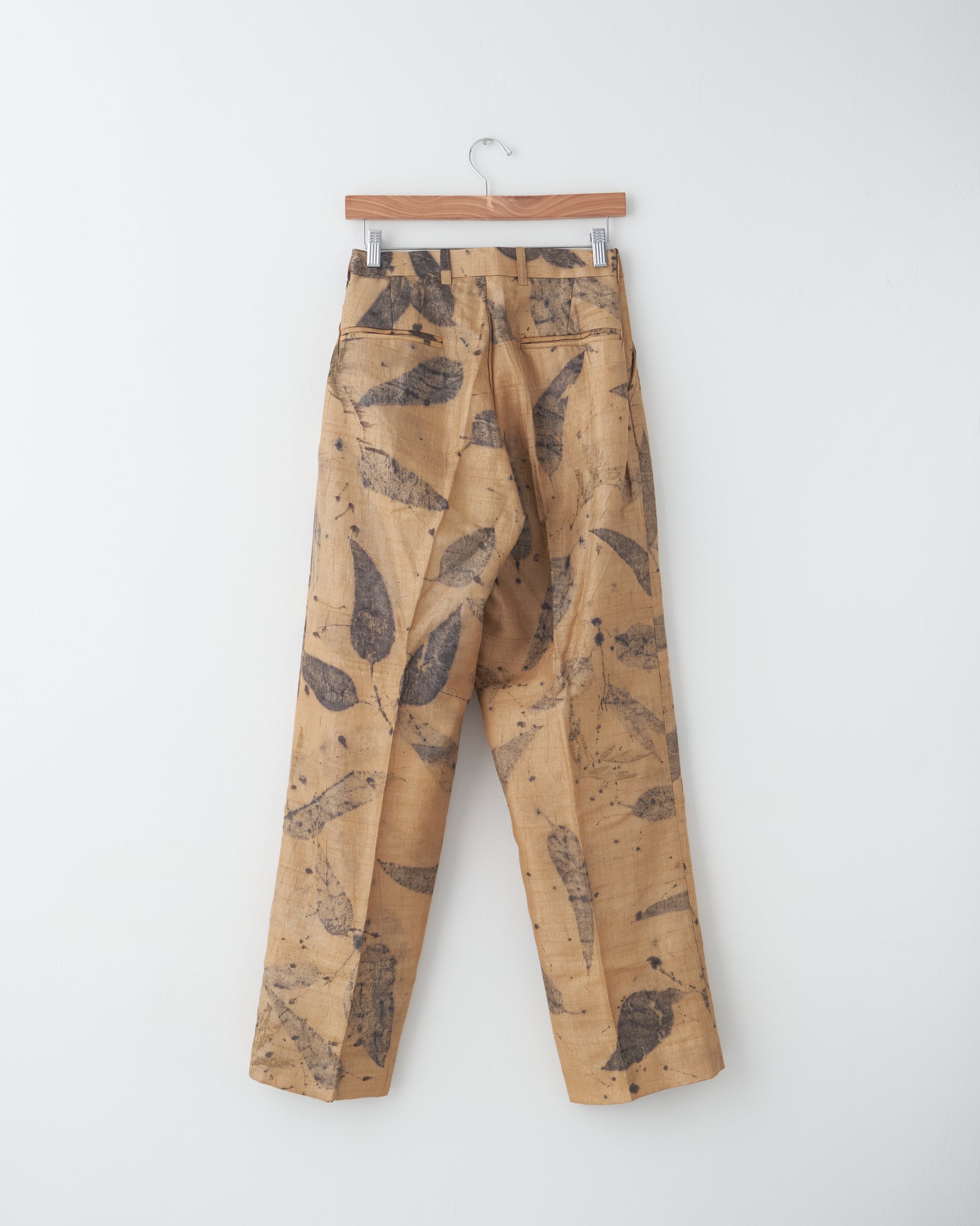 Eco Print Trouser, Brown