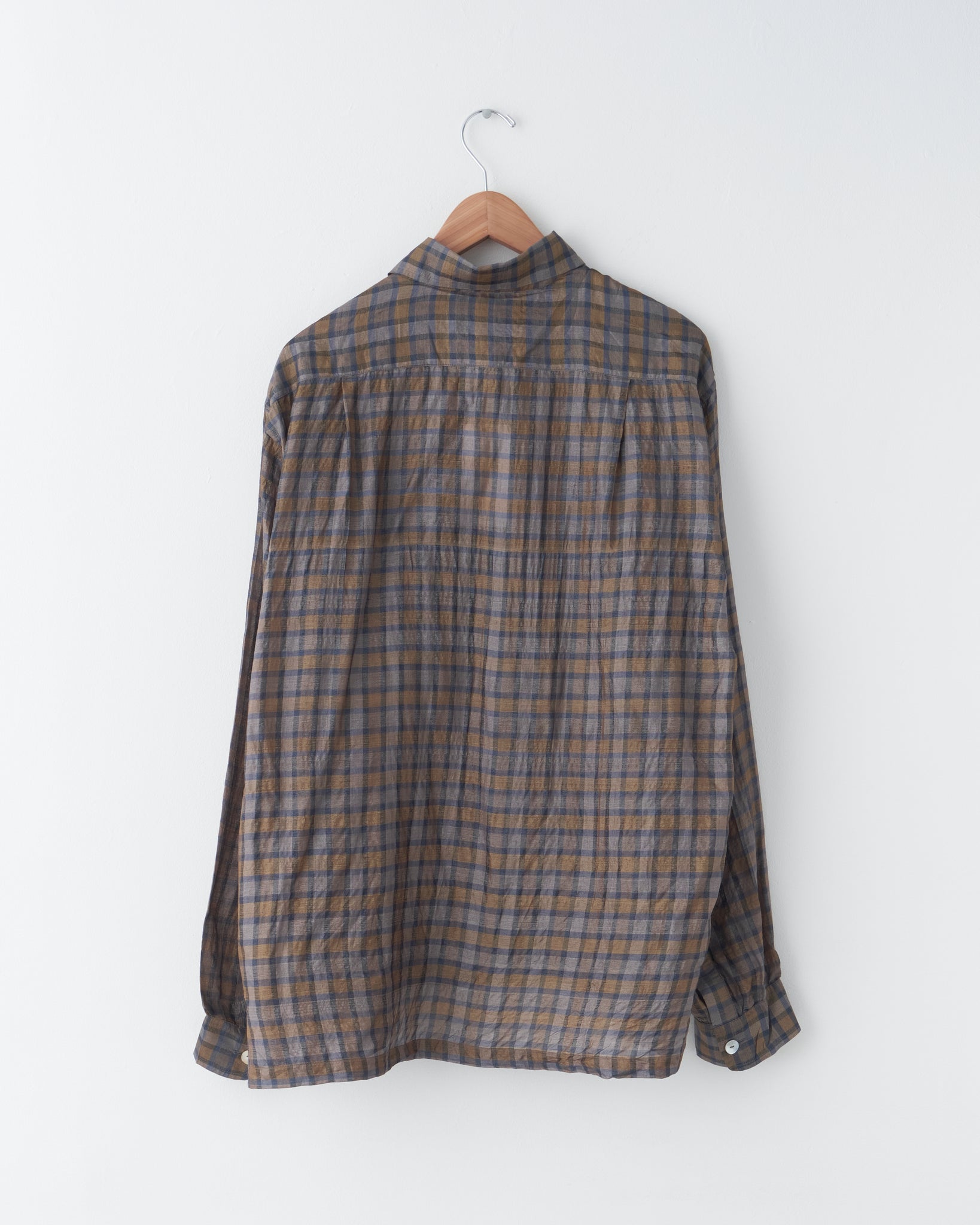 Silk Woven Shirt, Check