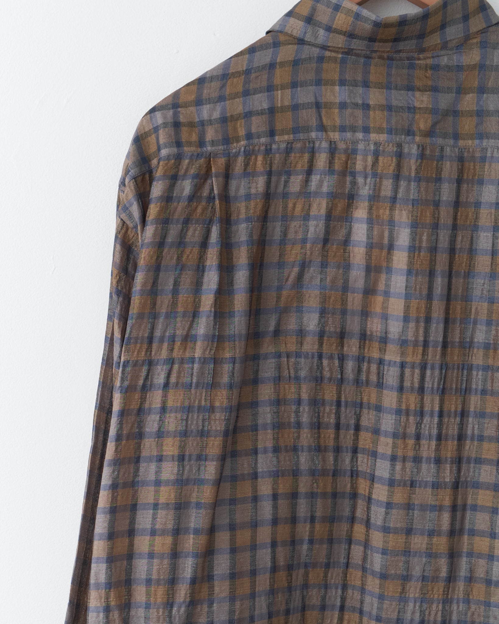 Silk Woven Shirt, Check