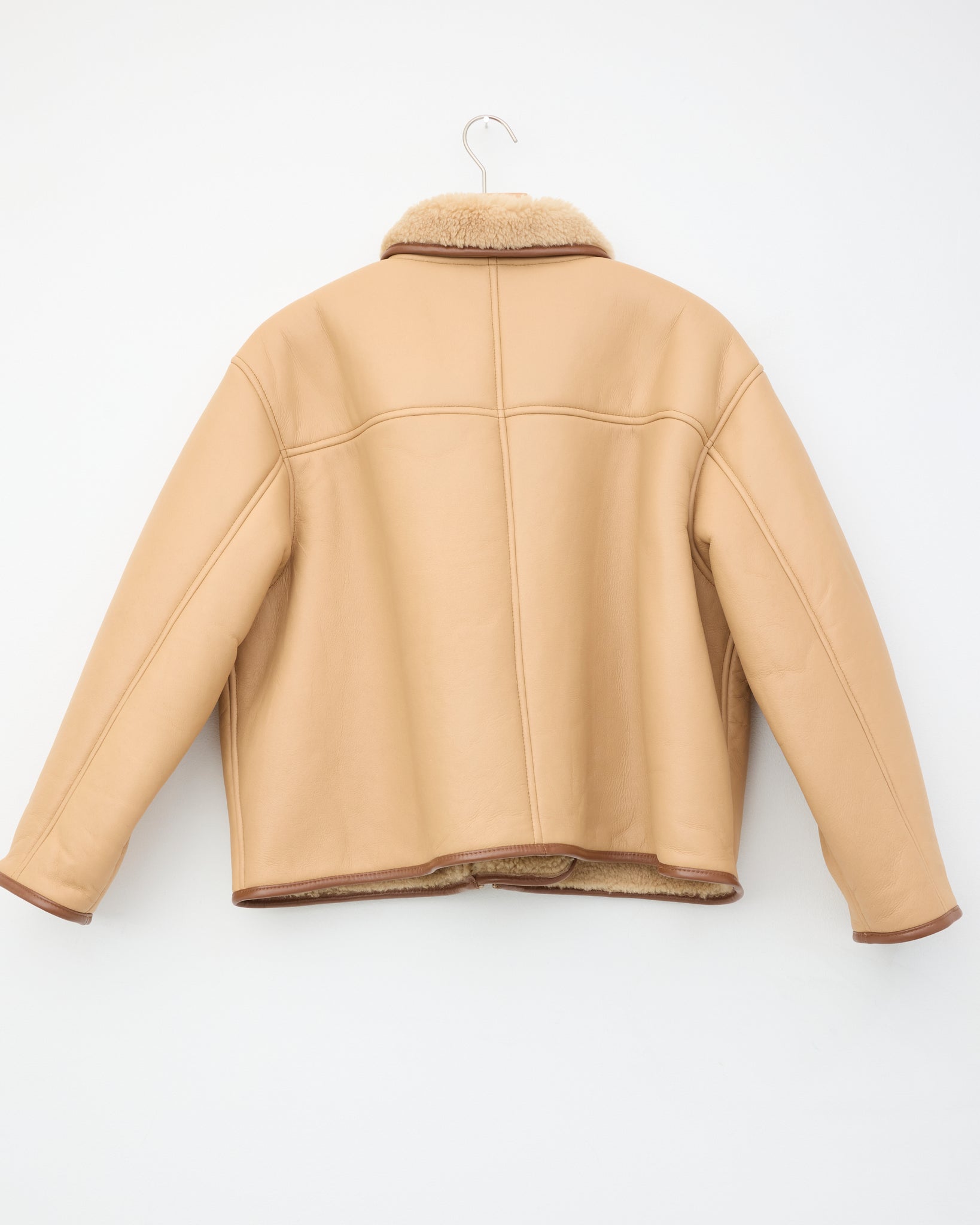 Leather Back Flying Jacket, Tan