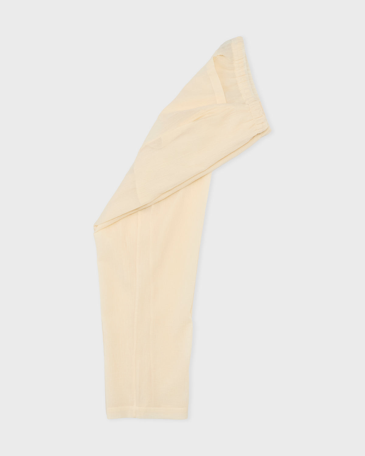 Colbo Light Pants in light sand cotton, side, flat lay