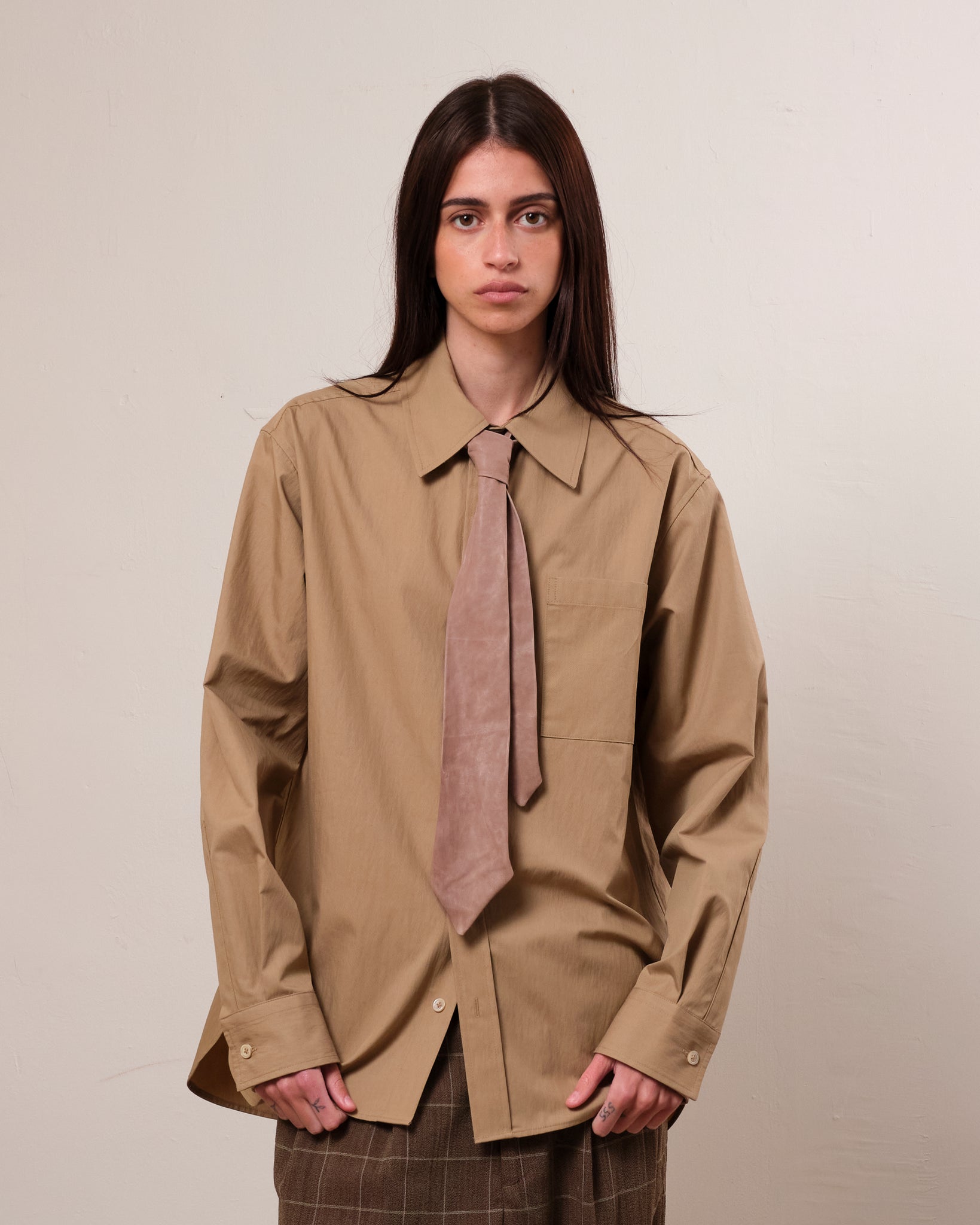 Metrics shirt, Beige