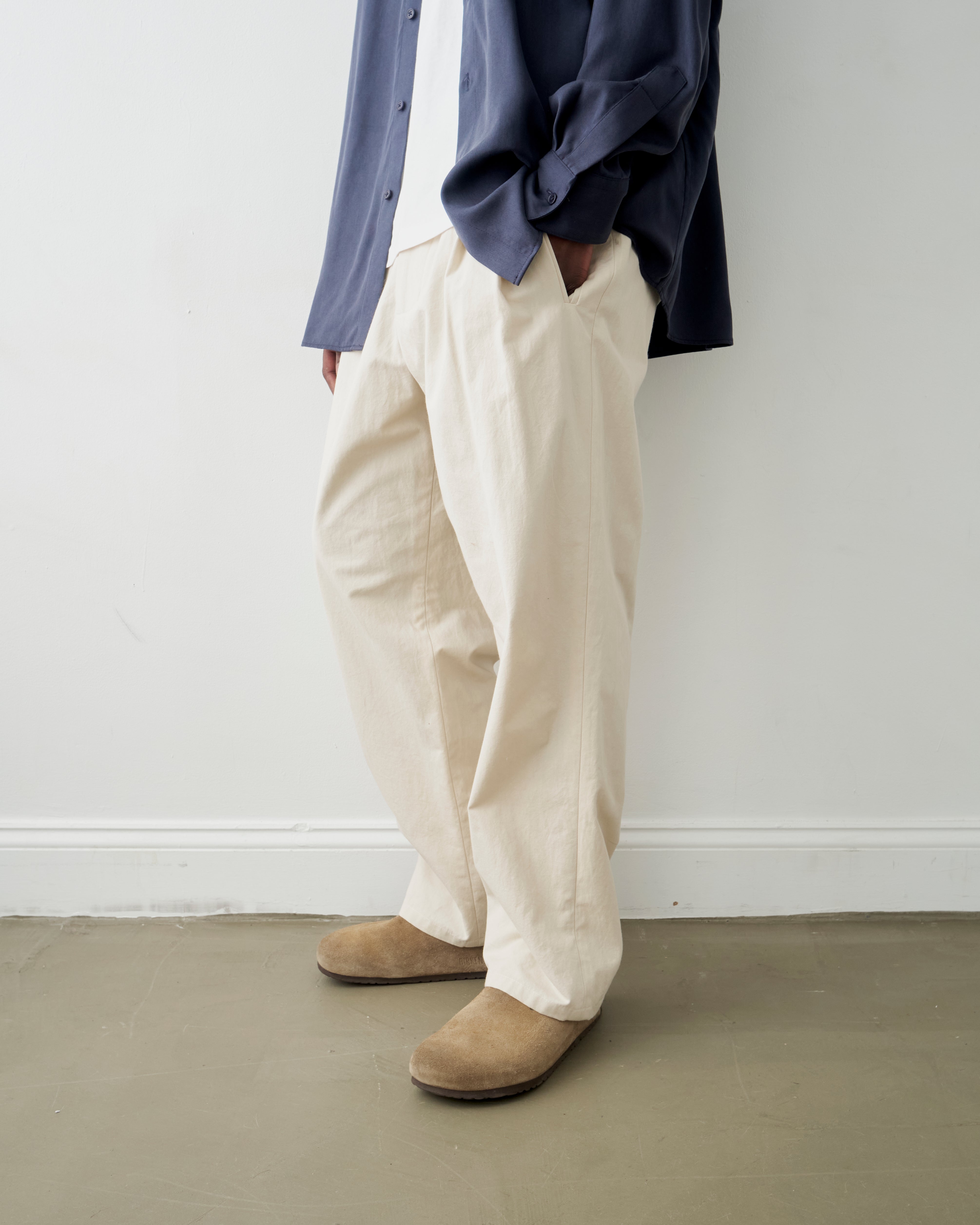Colbo Double Pleat Pants, Natural (CT)