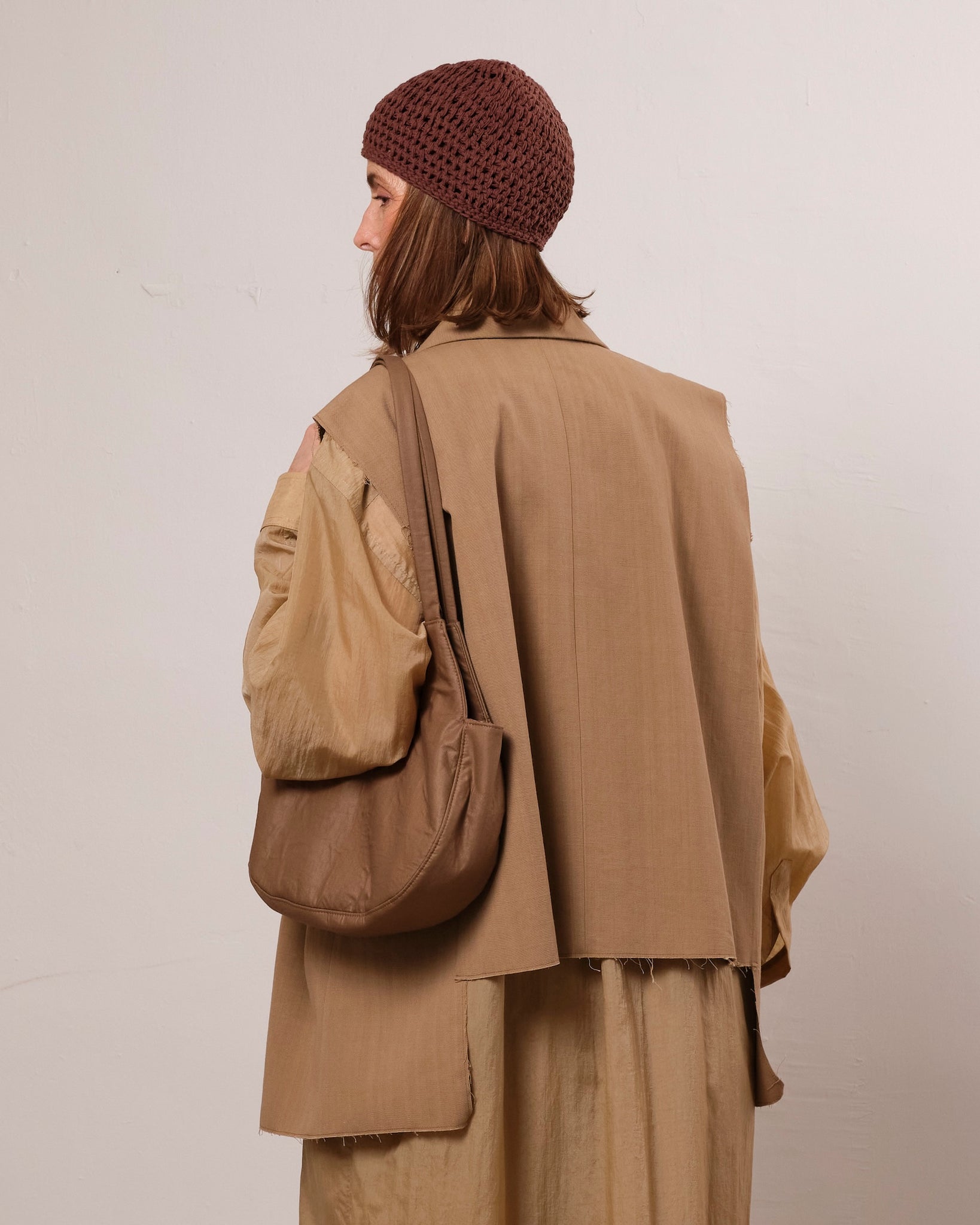 Gabby Vest, Dark Beige