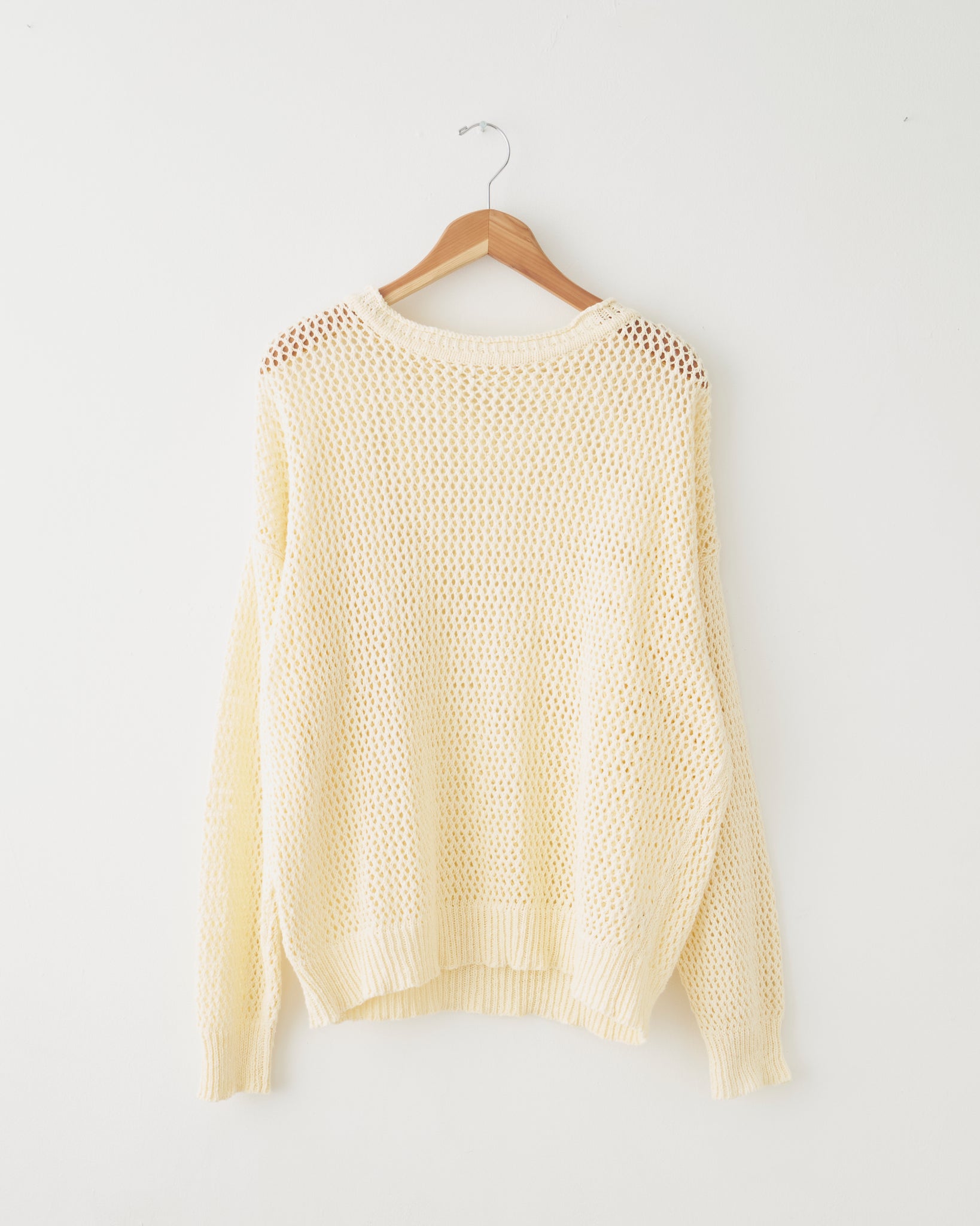 Open Knit Sweater, Natural