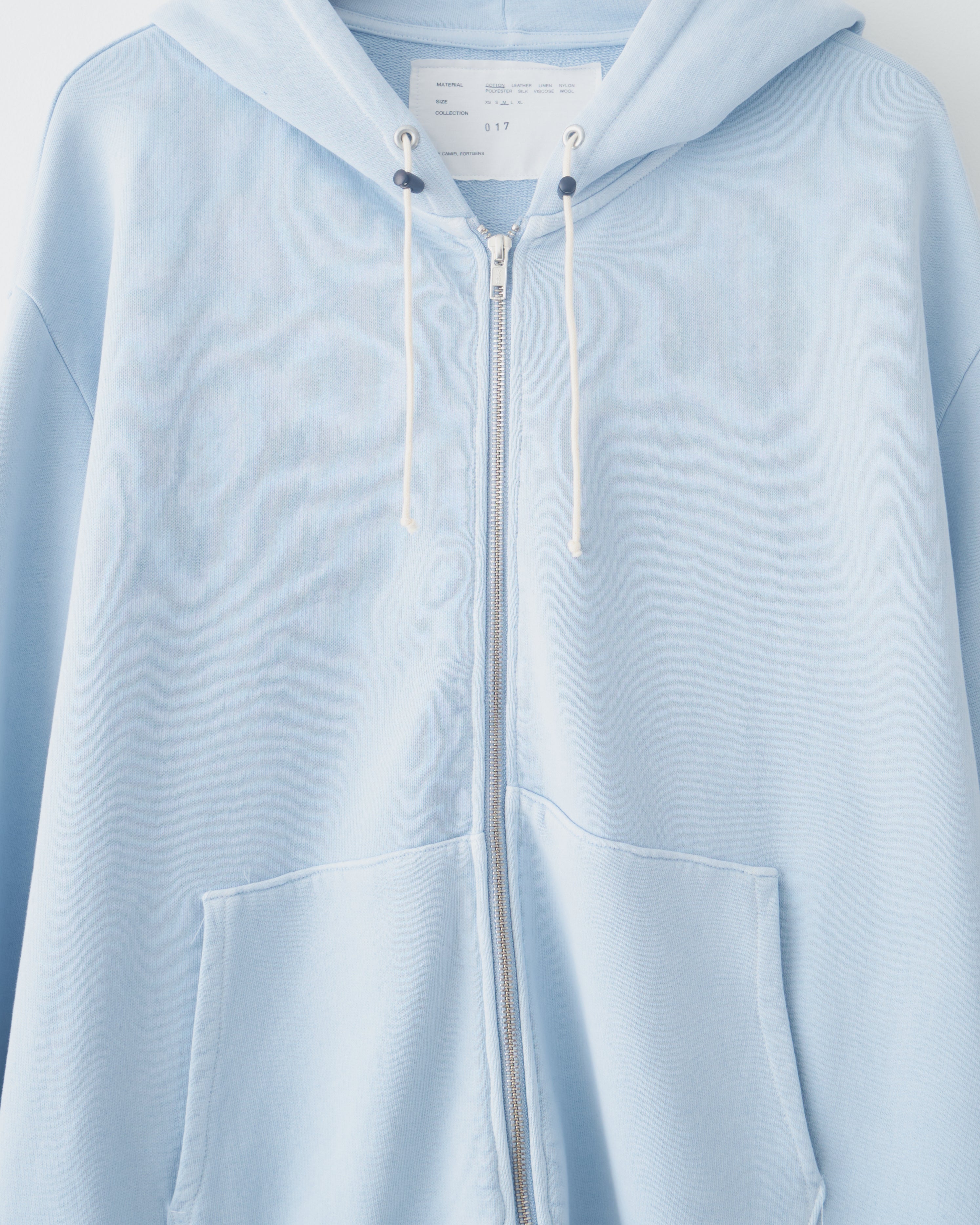 Camiel Fortgens Short Zipped Hoodie - Blue on Garmentory camiel