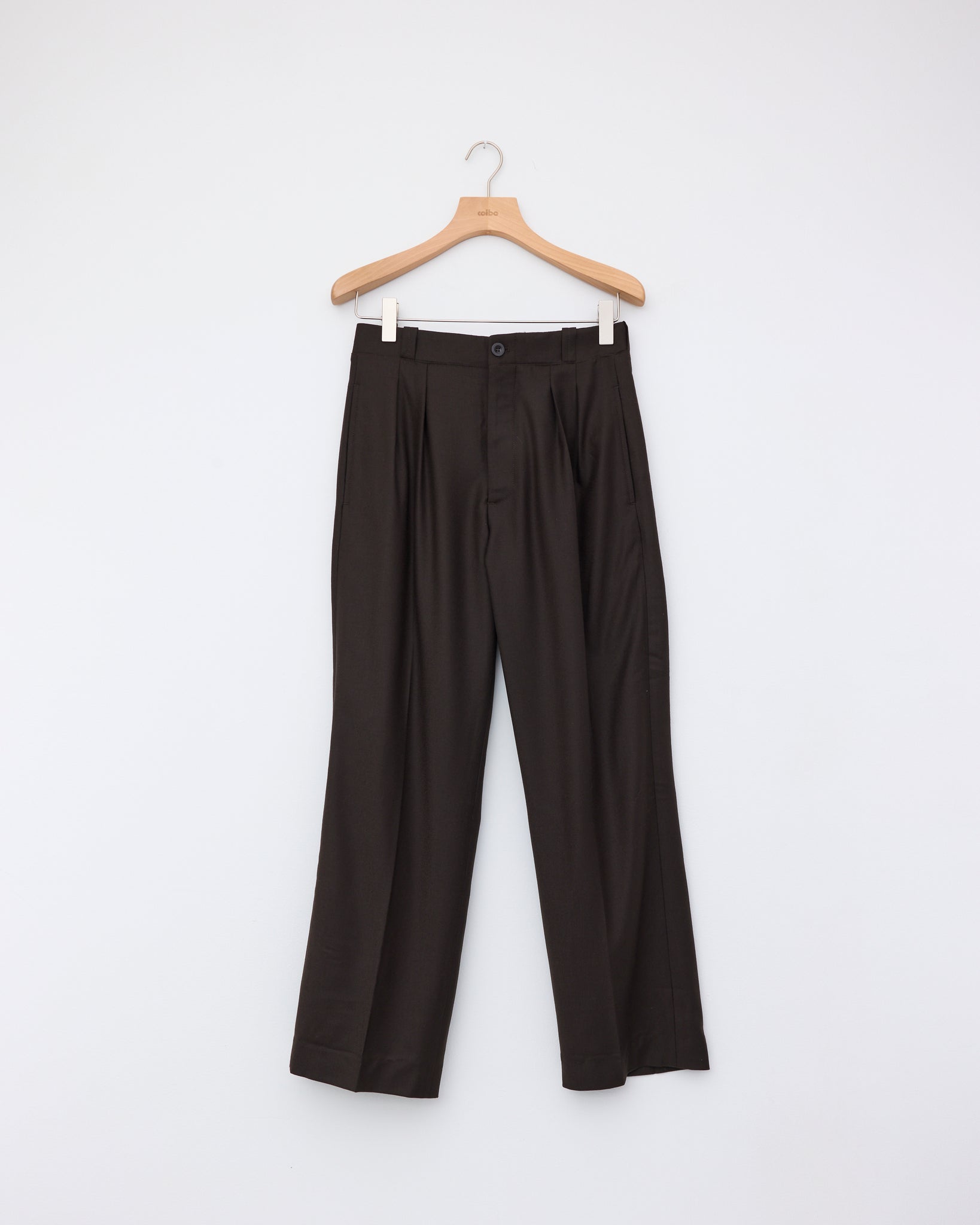 French Military Pant - Flanelle, Dark Brown