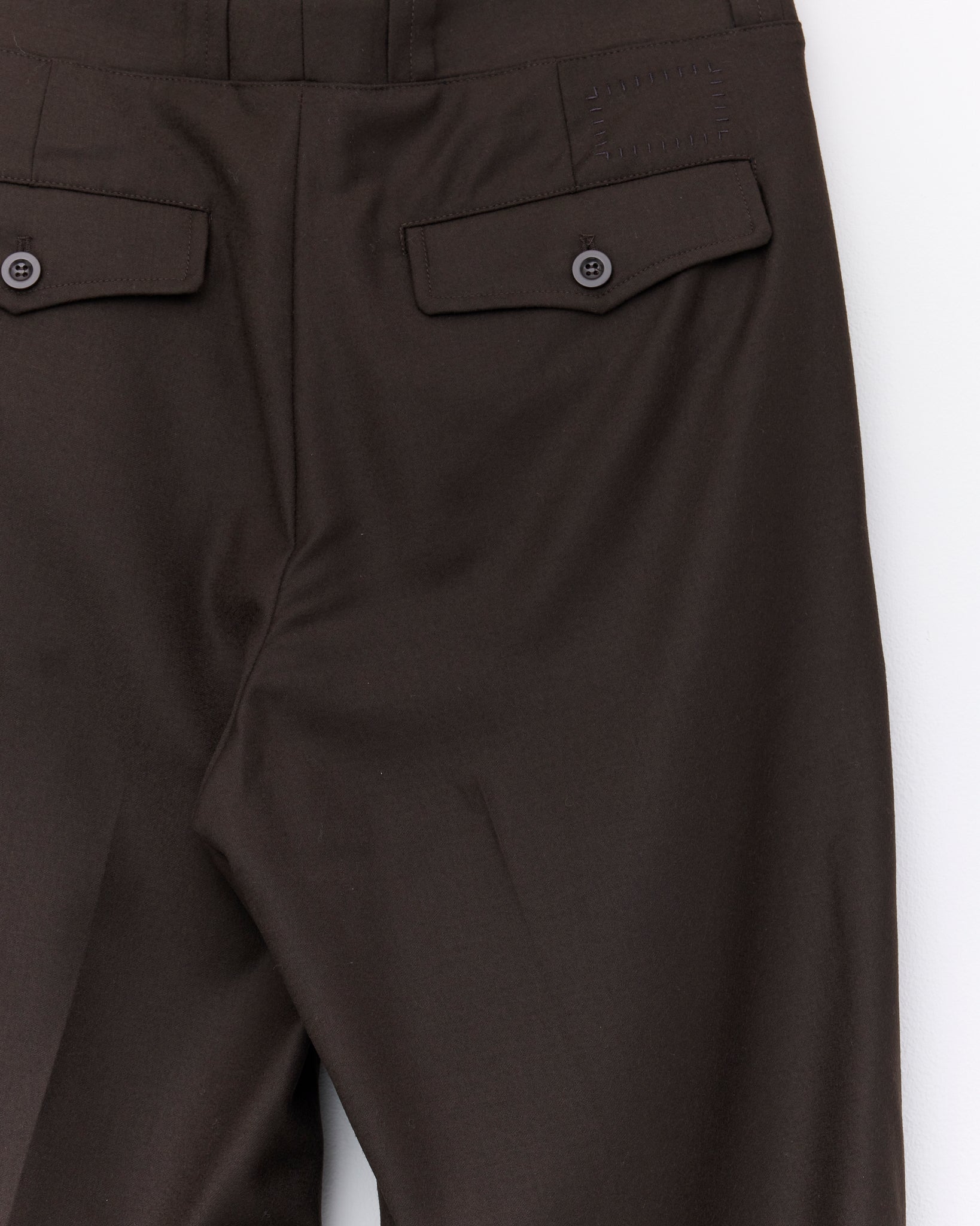 French Military Pant - Flanelle, Dark Brown