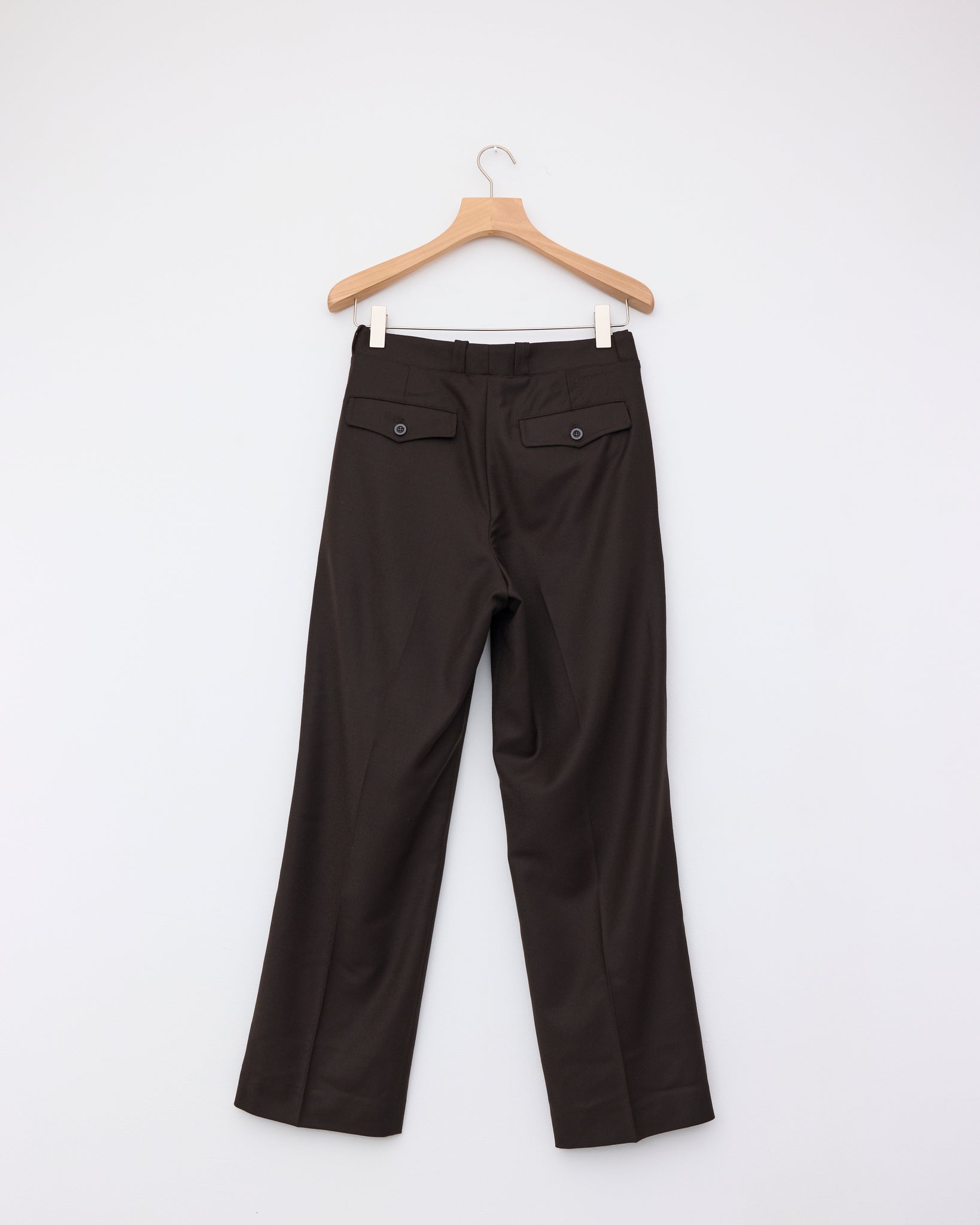 French Military Pant - Flanelle, Dark Brown