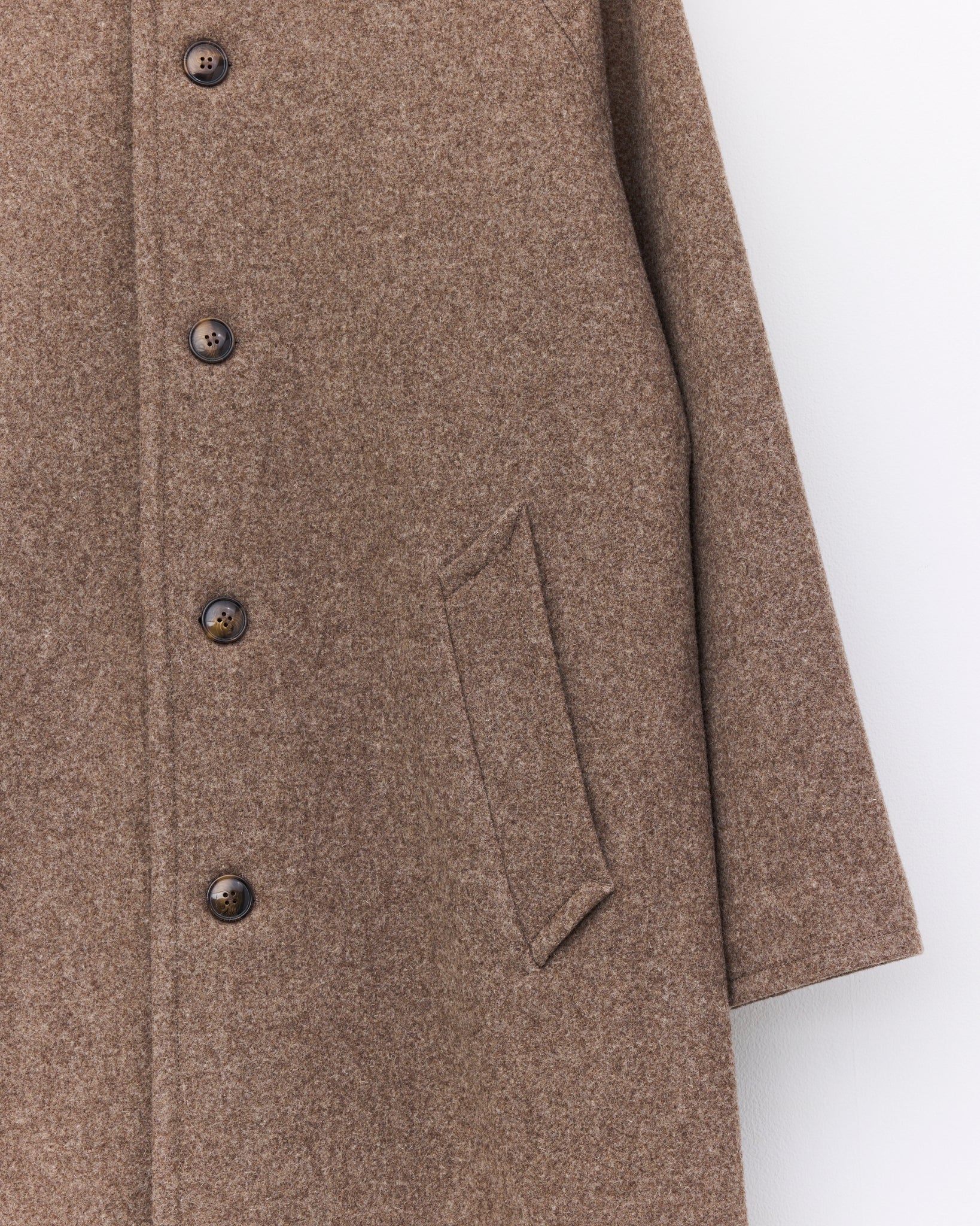 Raglan Carcoat, Heather Beige