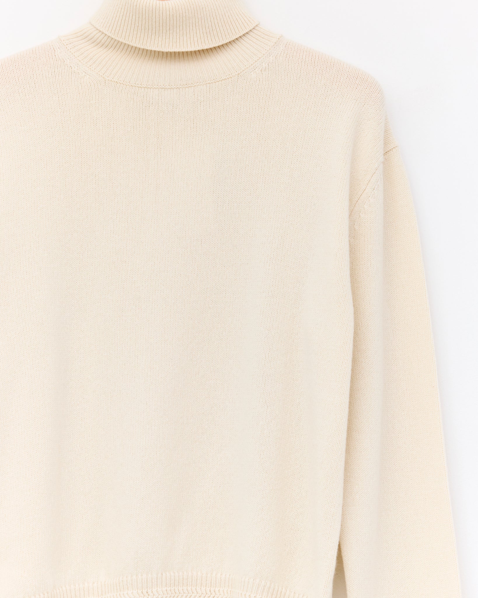 Recycled Cashmere Boxy Jumper, Natural