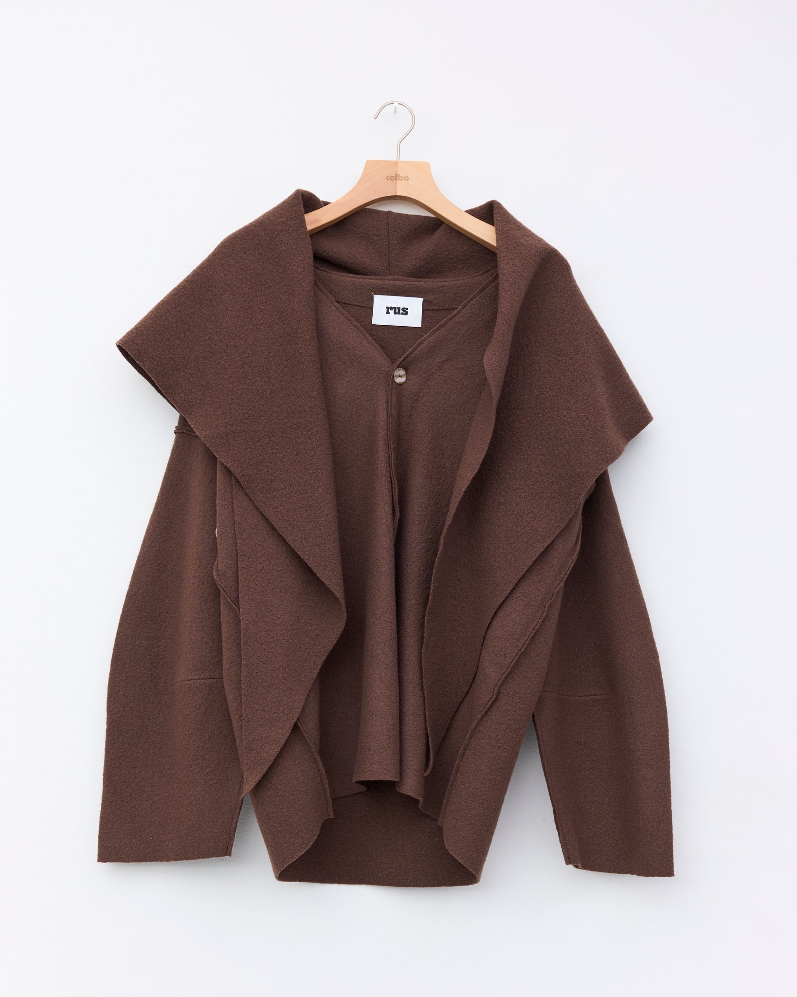 Mantello Shawl Cardigan, Espresso