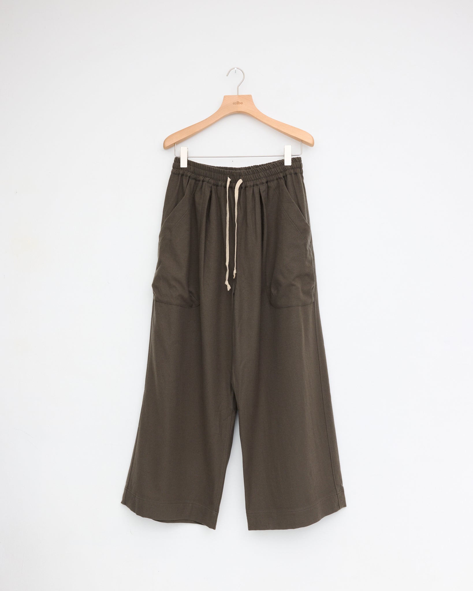 Wide Easy Pants, Brushed Taupe