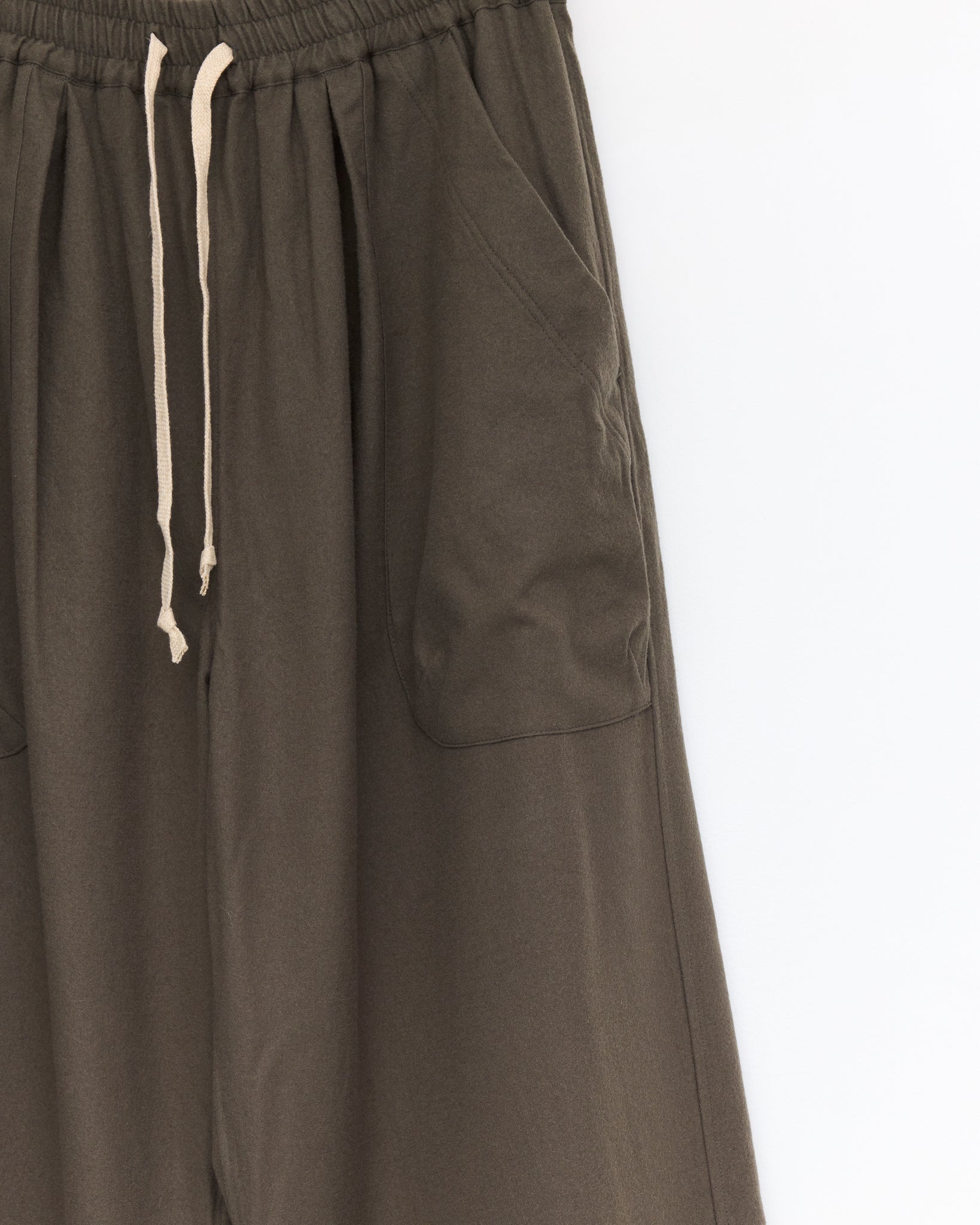 Wide Easy Pants, Brushed Taupe
