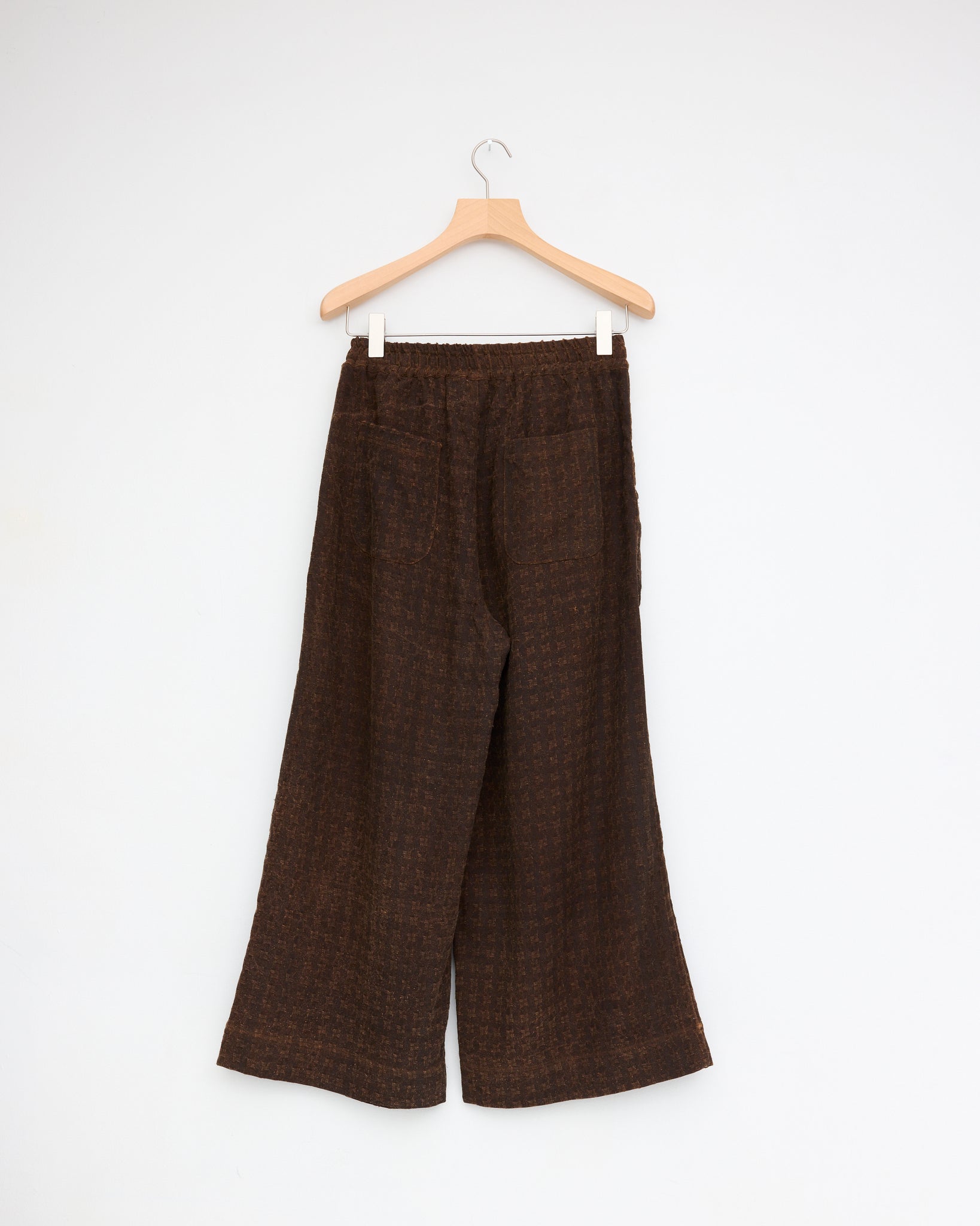 Wide Easy Pants, Doro Dyed Dark Brown