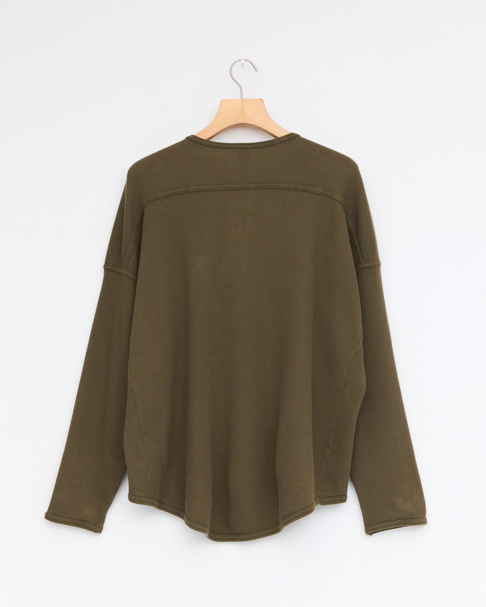 Henley Waffle, Army Green