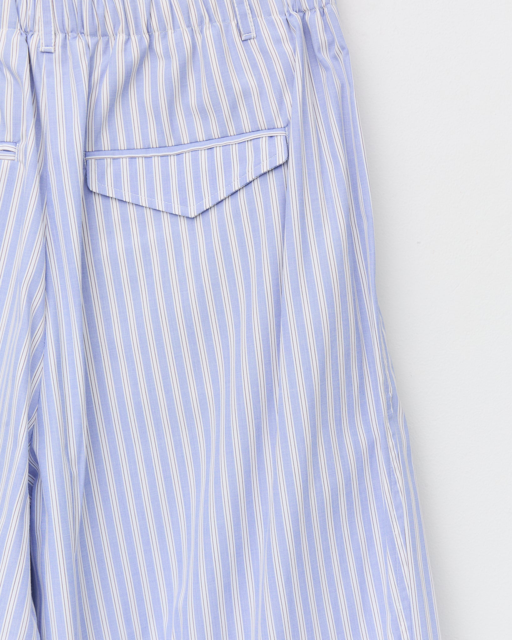Solar Short, Lt. Blue & Burgundy Striped