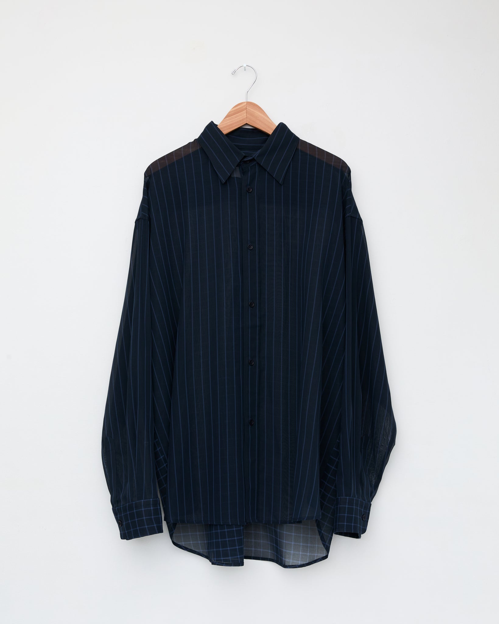 Chisholm Shirt, Navy / Cornflower Stripe