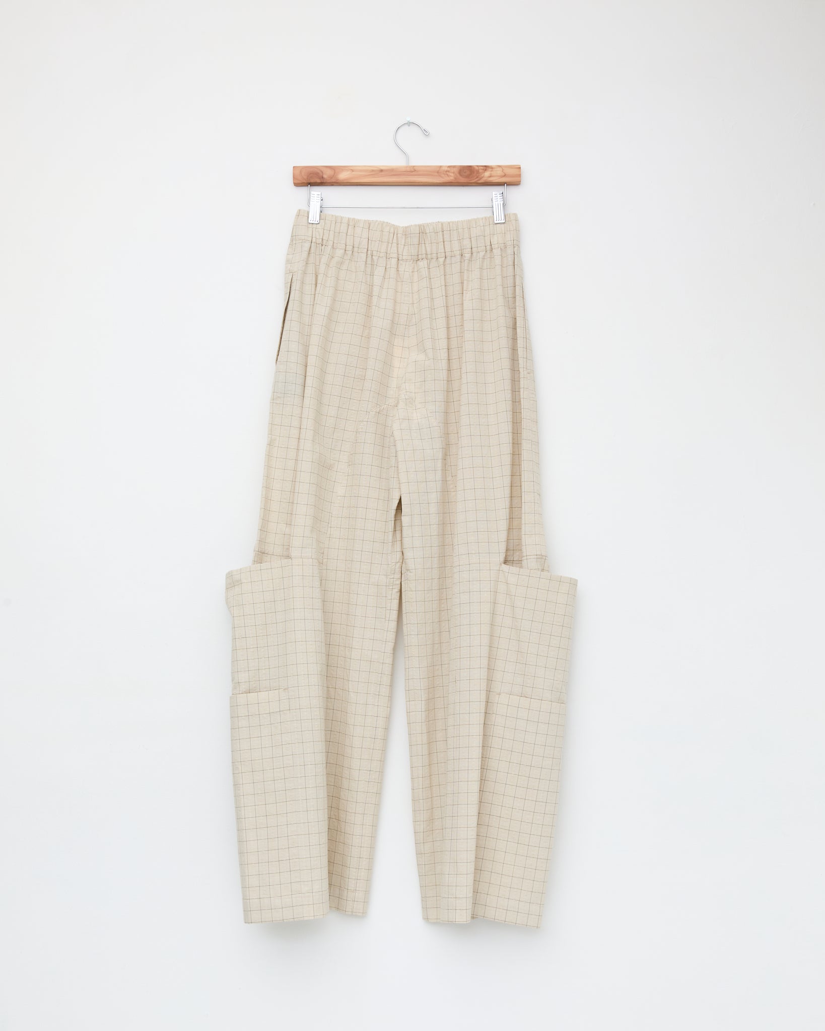 Parachute Trouser, Parchment Check