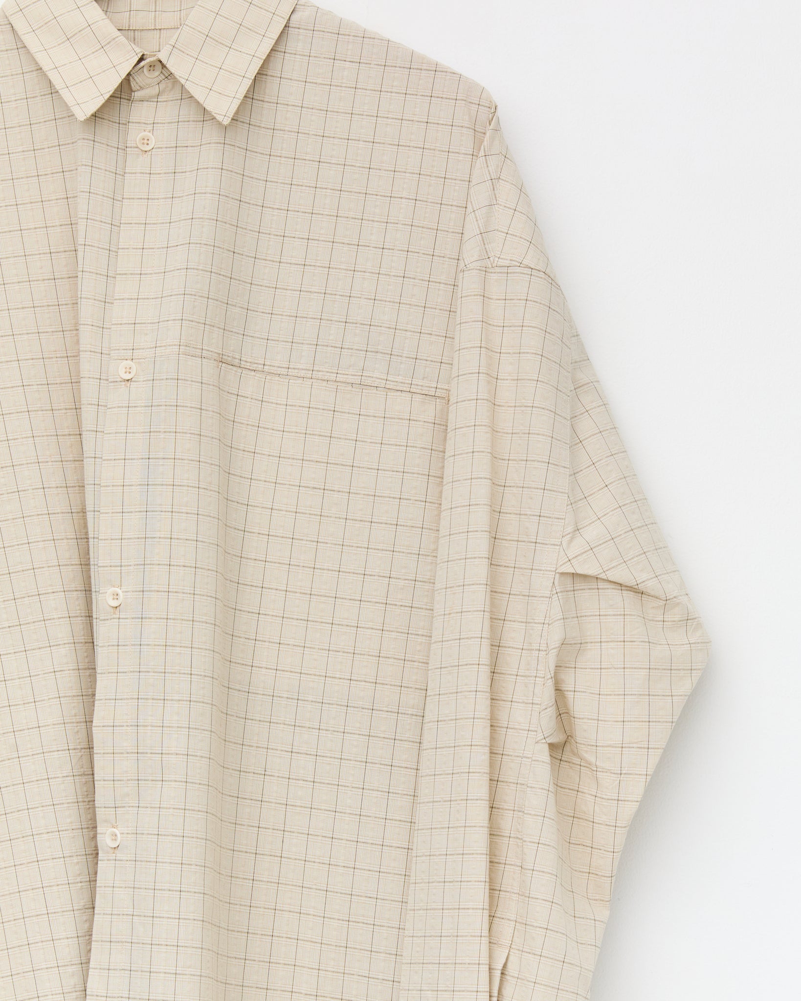 Pocket Parka Shirt, Parchment Check