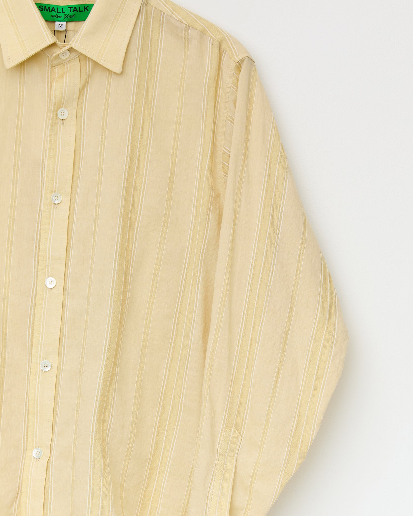 green and yellow striped dress shirt MEN'S GREEN STRIPED COLLAR SHIRT