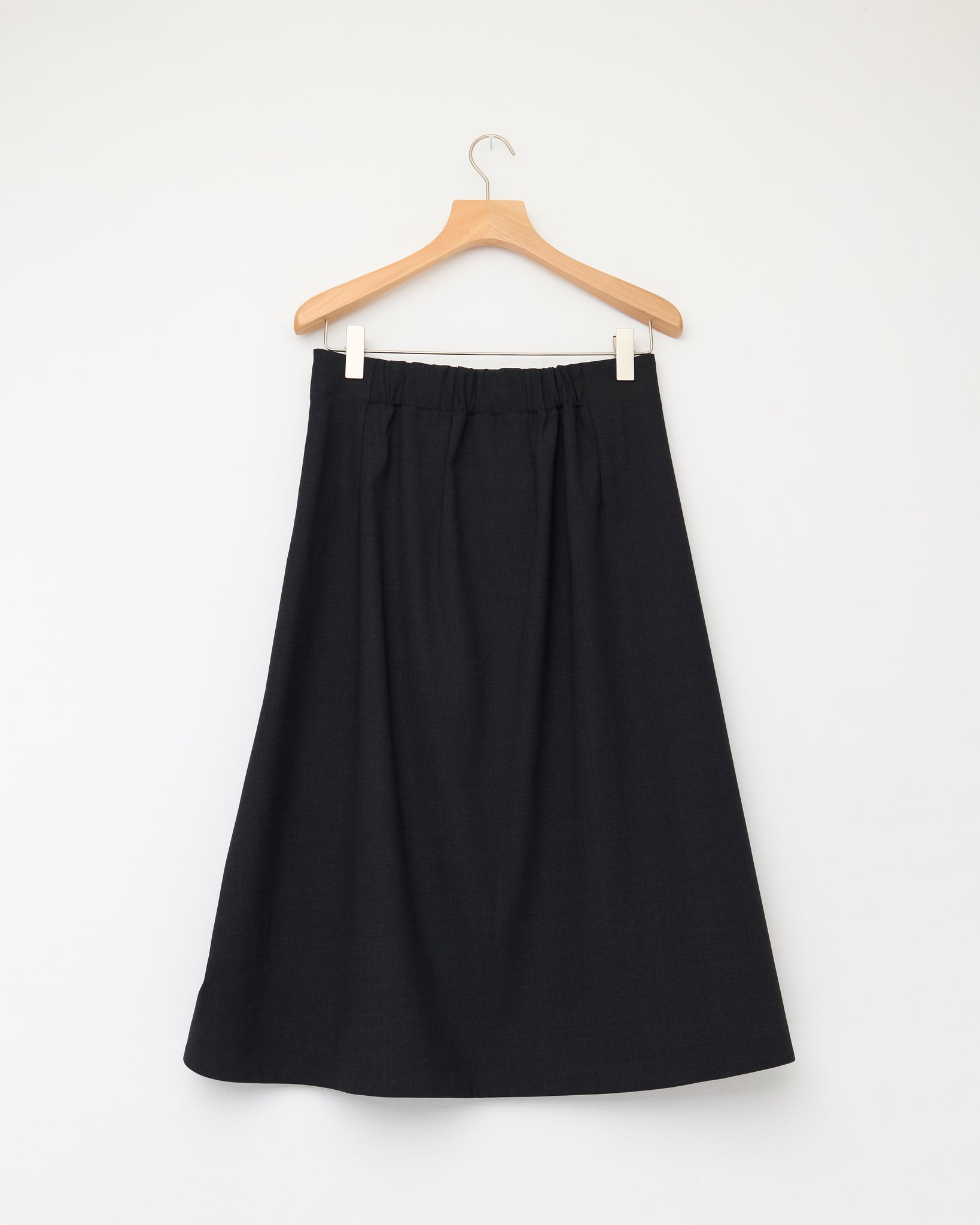 Fossil Wrap Skirt, Charcoal