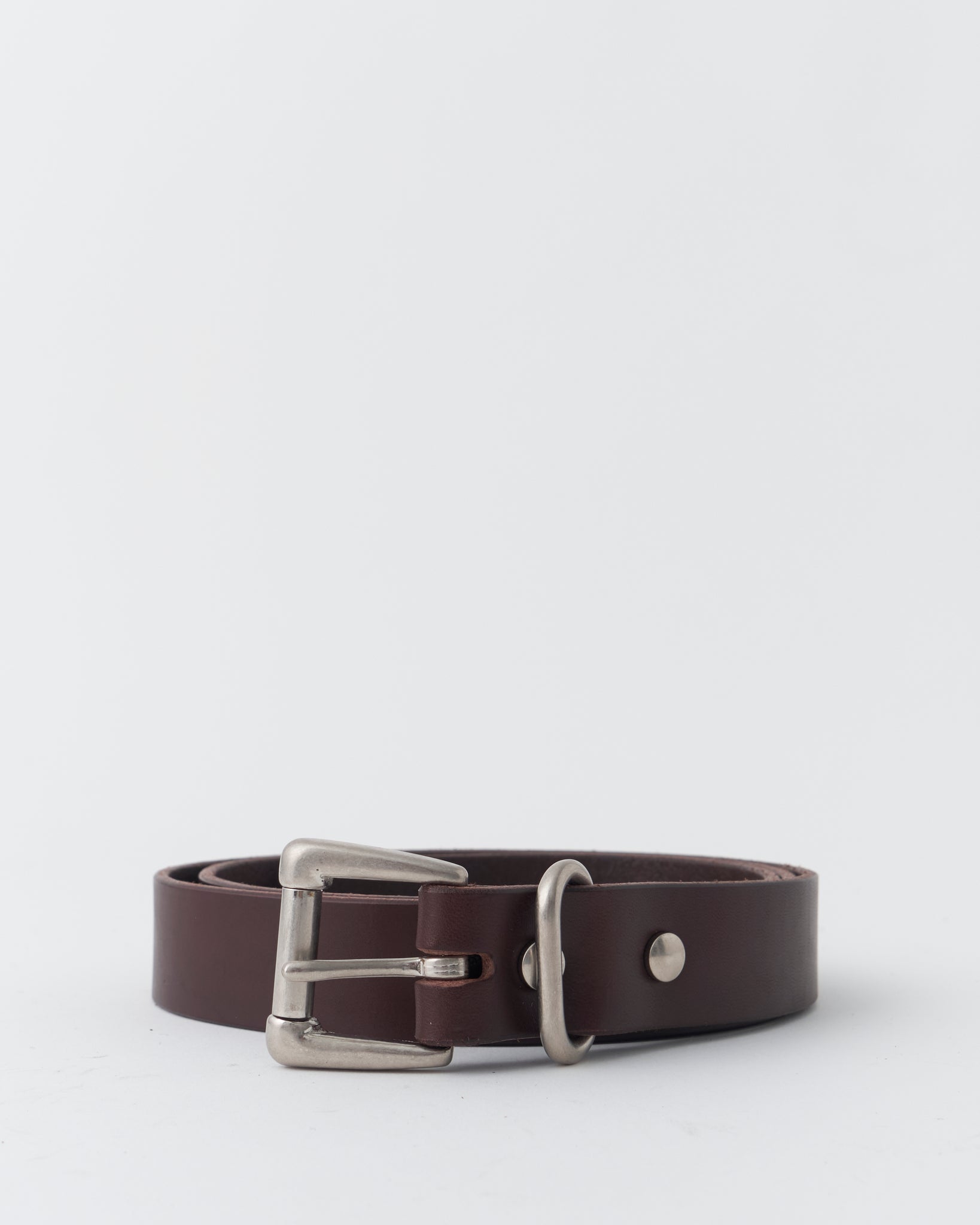 Standard Belt Wide, Brown × Silver