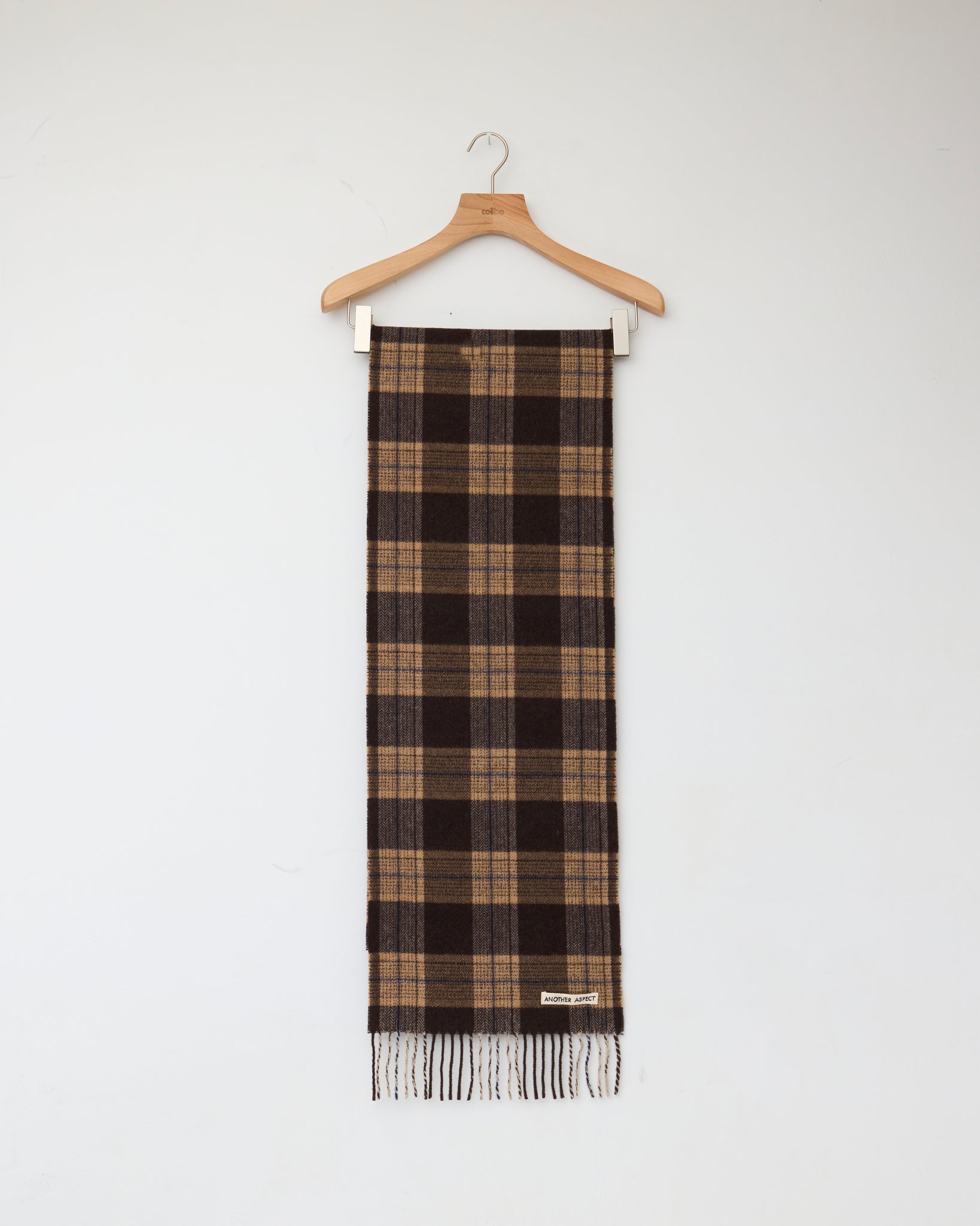 Scarf 1.0, Brown/Navy Check