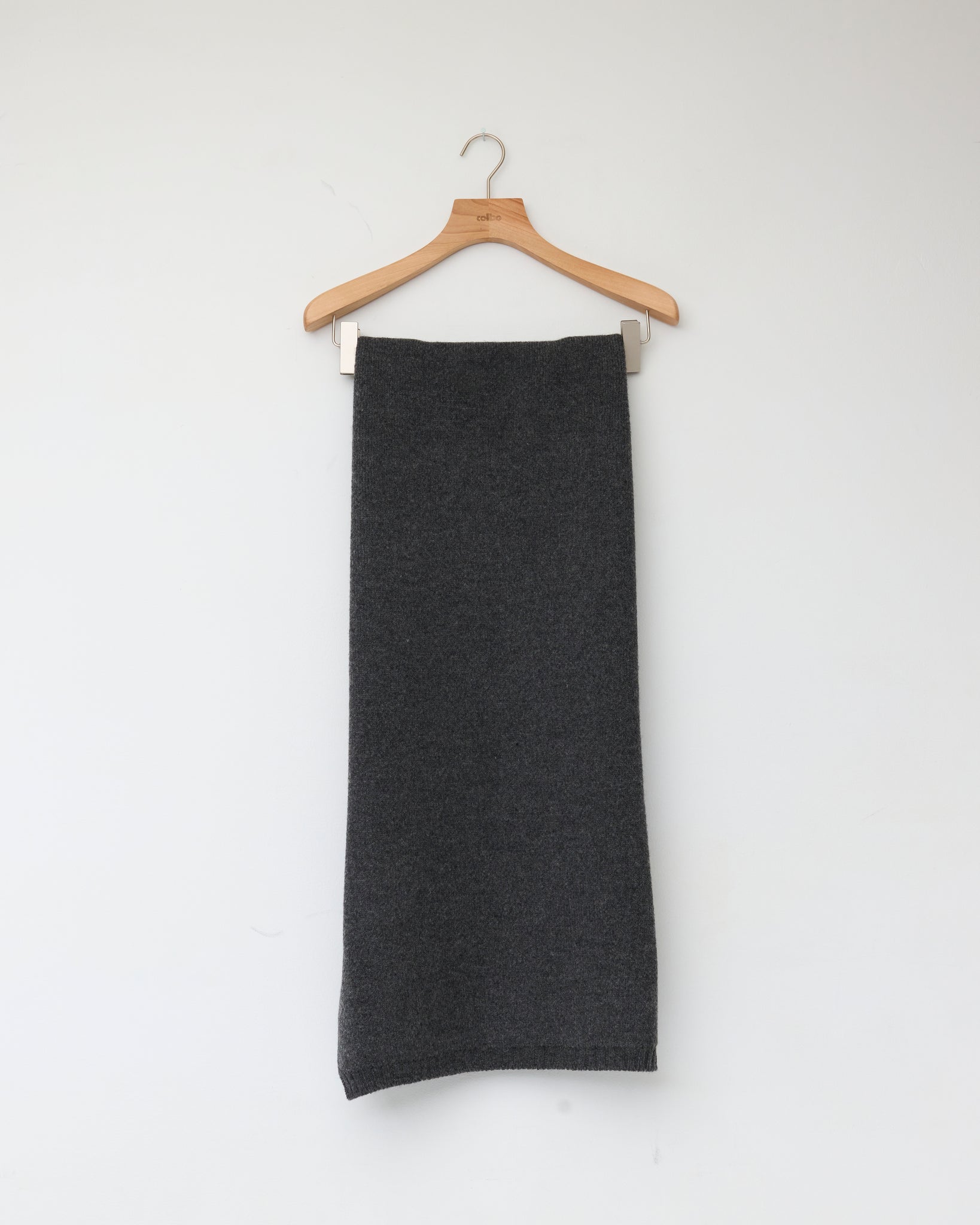 British Merino Wool Scarf, Slate