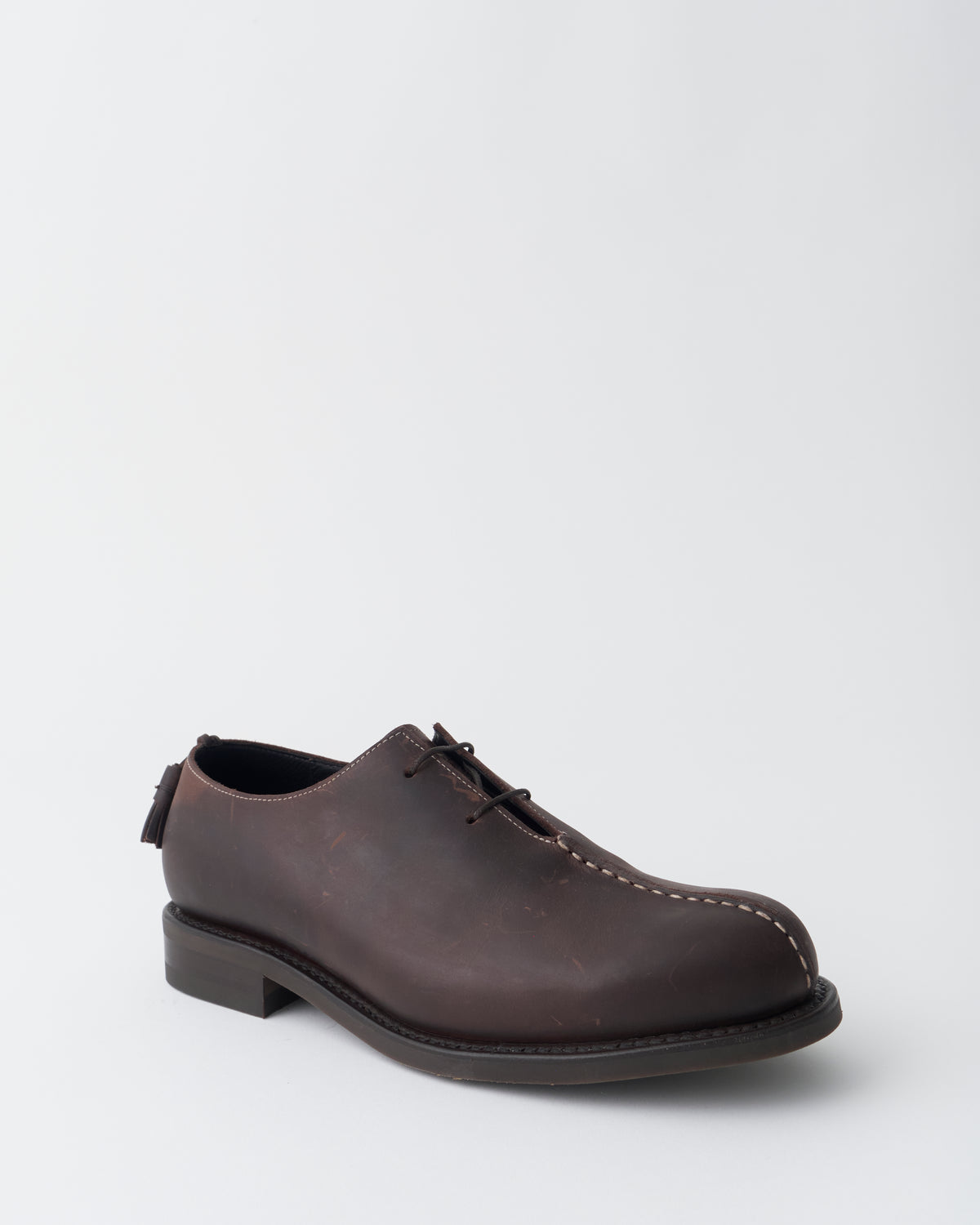 An Irrational Element World Rover Shoe Leather in chestnut, three-quarter view