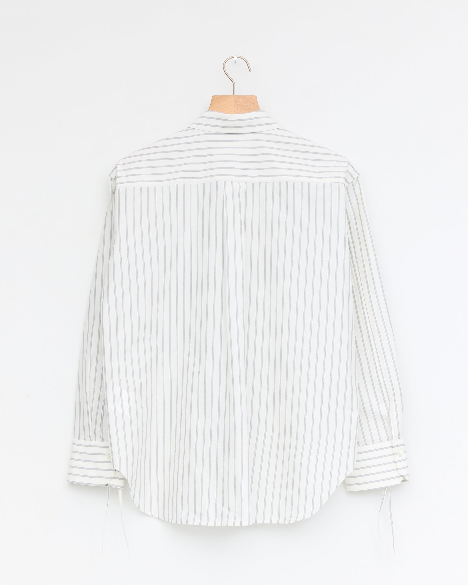 Silk Cotton Dress Shirt, White
