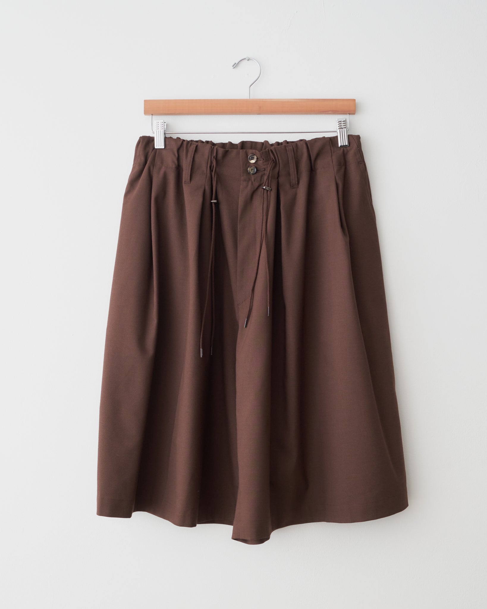 Circular Short Pants, Brown