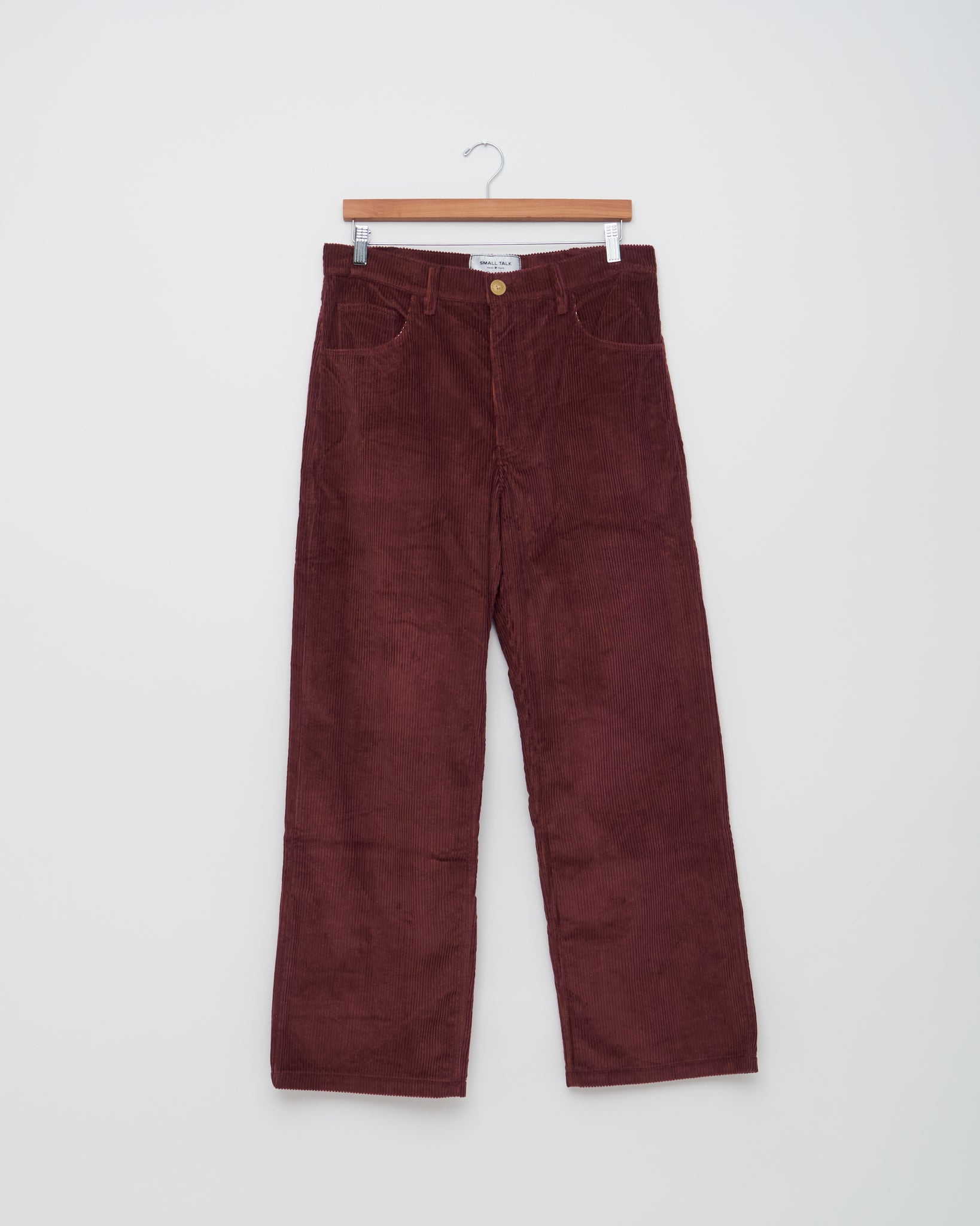 Jean Cut Trouser, Maroon