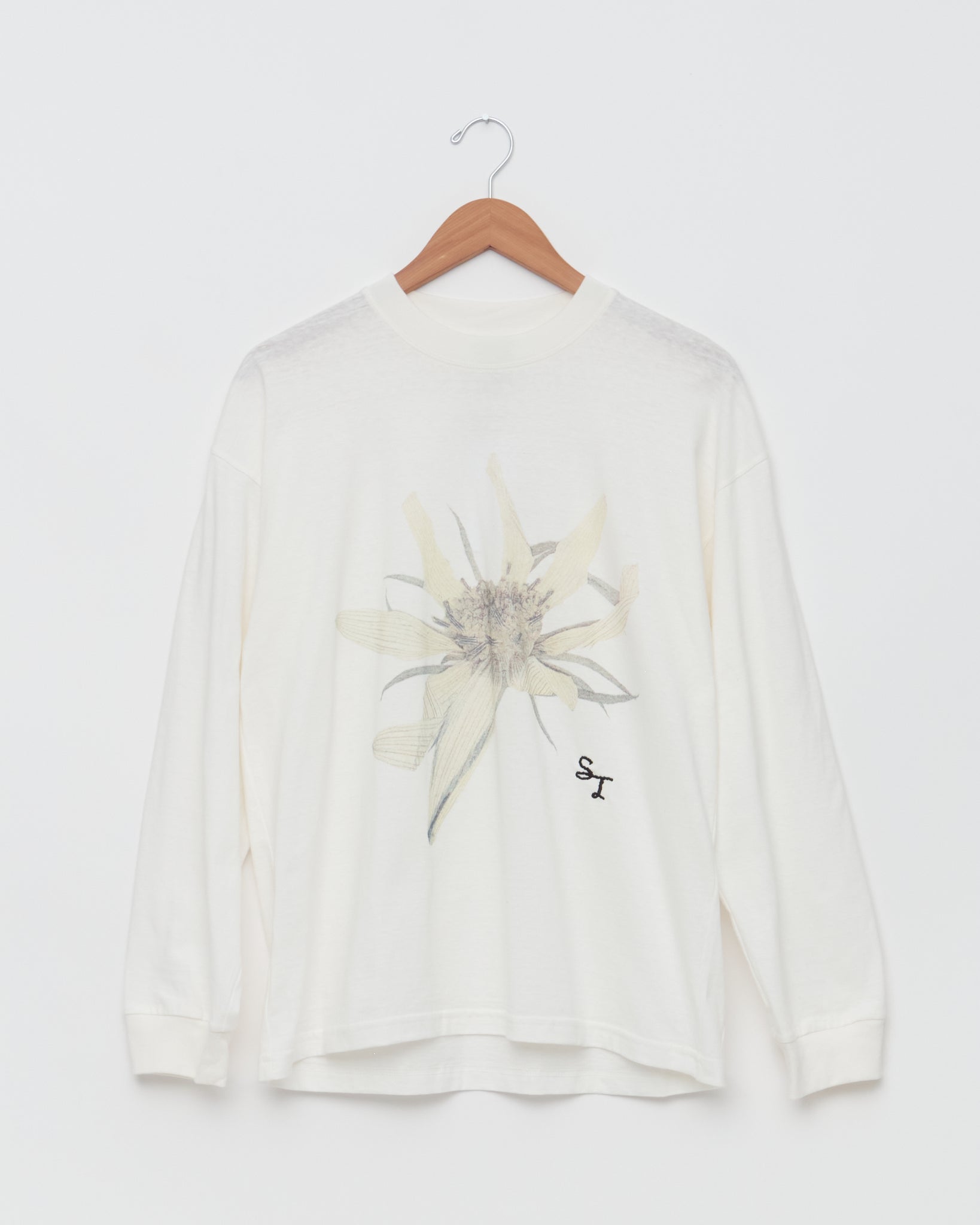 L/S Tee, Printed Flower Graphic